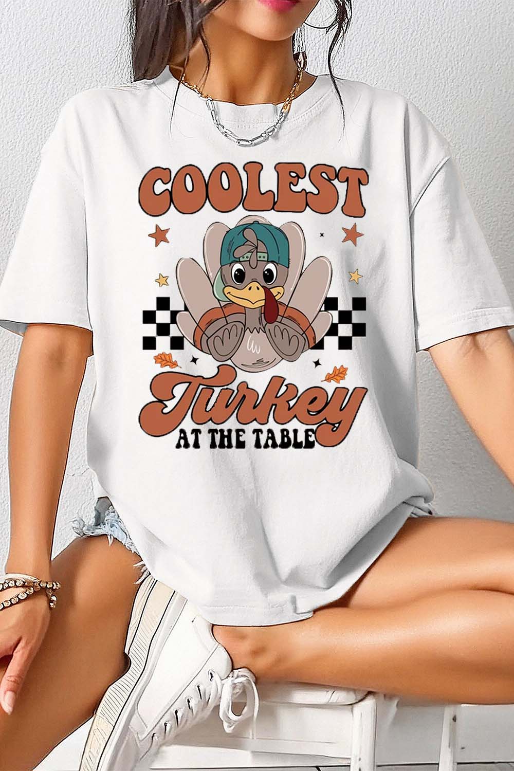 Coolest Turkey At The Table Tee For Women