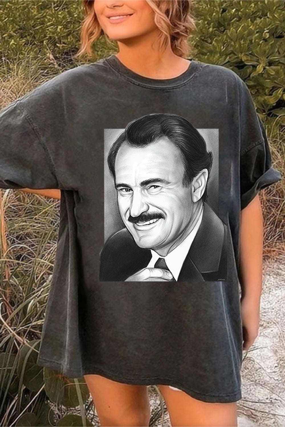 Dabney Coleman's Head Graphic Tee For Women