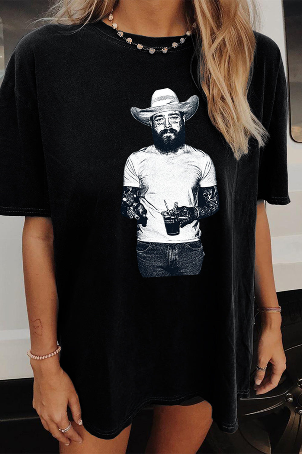 Cowboy Post Country Tee For Women