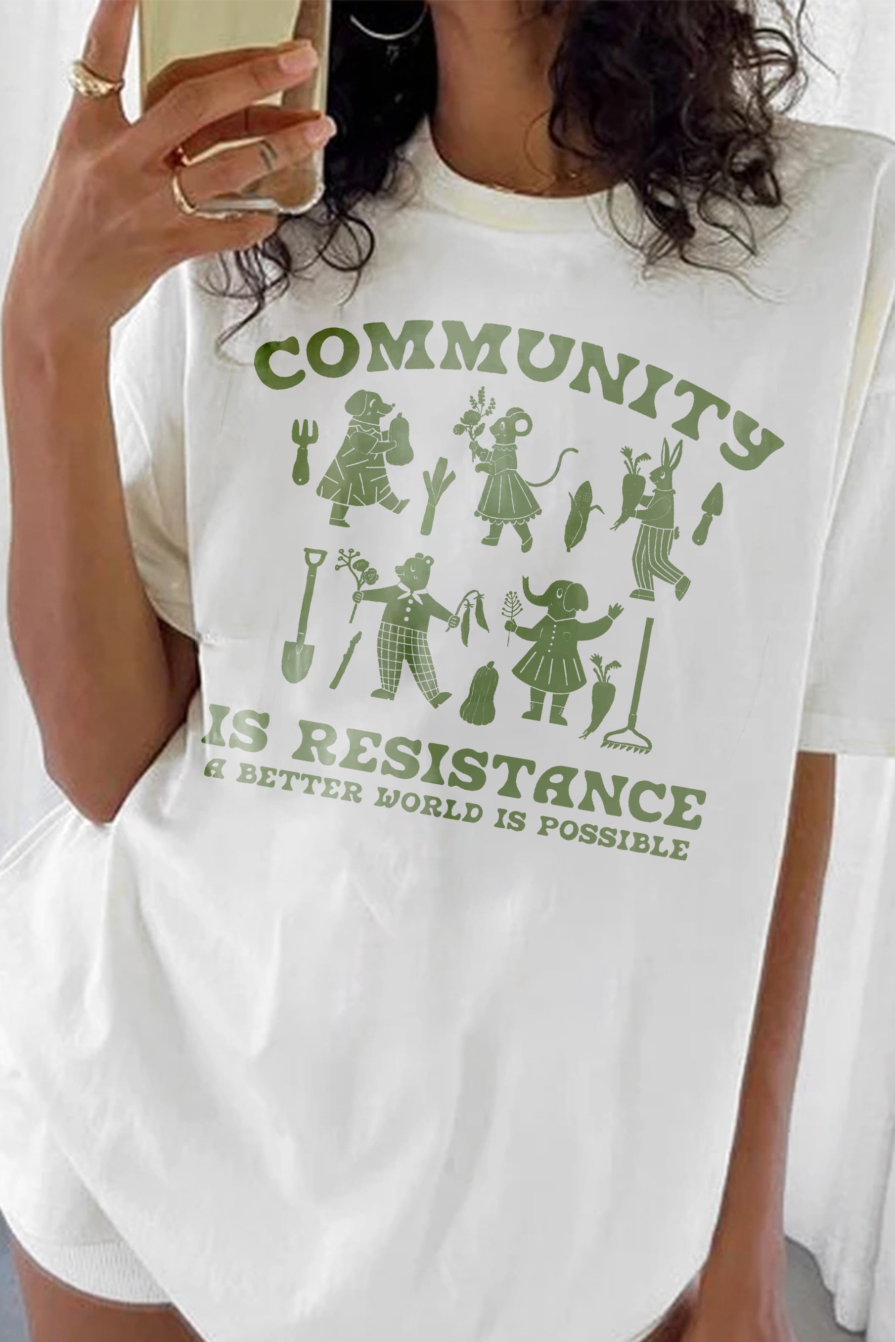 Community is Resistance Tee For Women