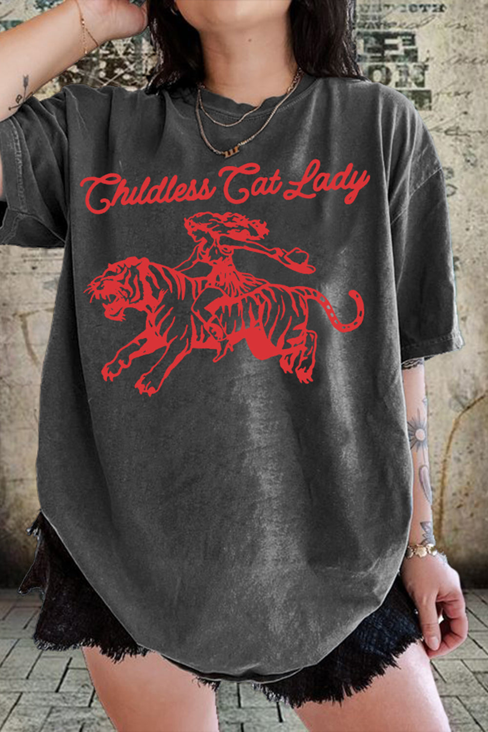 New Childless Cat Lady Tee For Women