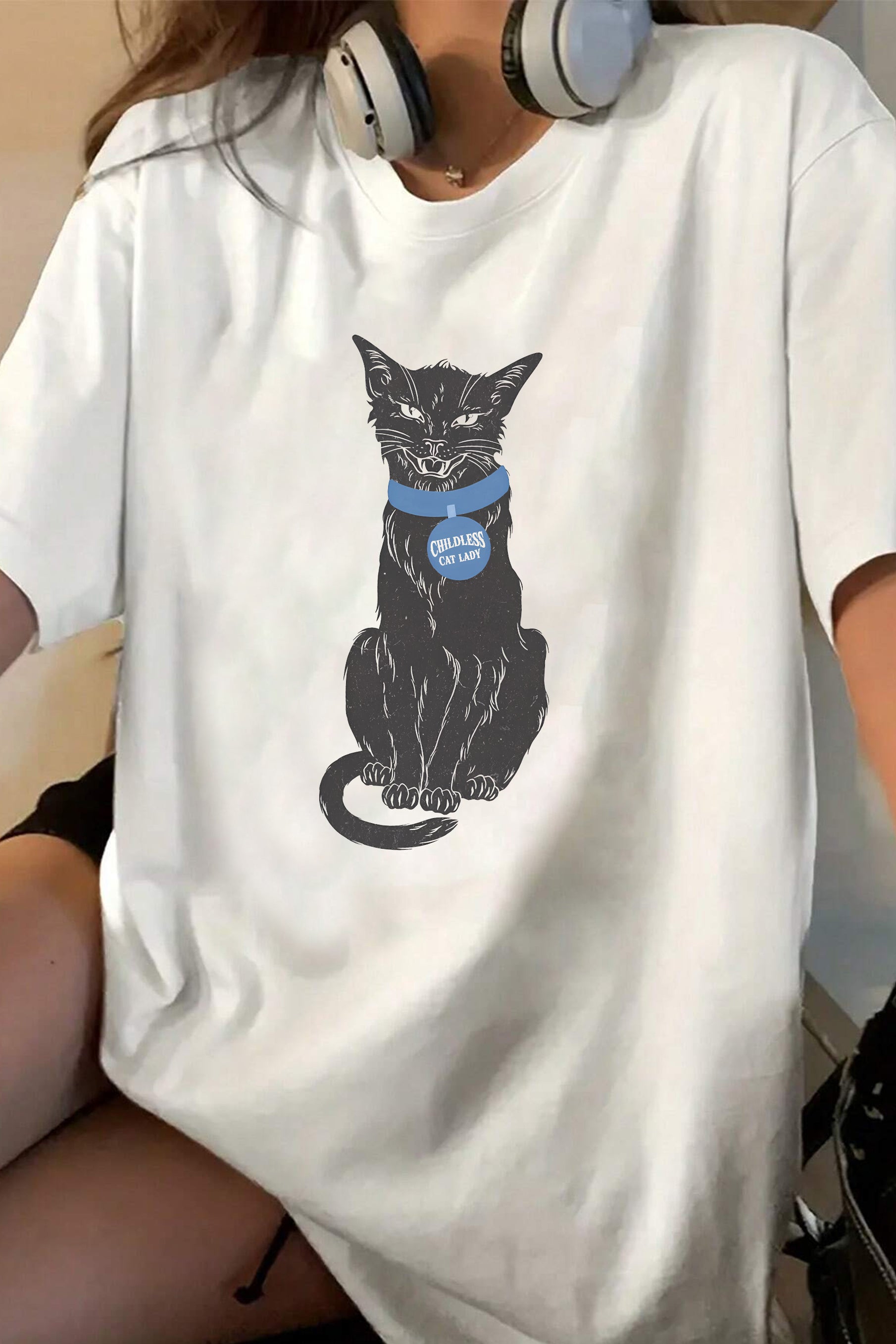 New Childless Cat Lady Tee For Women