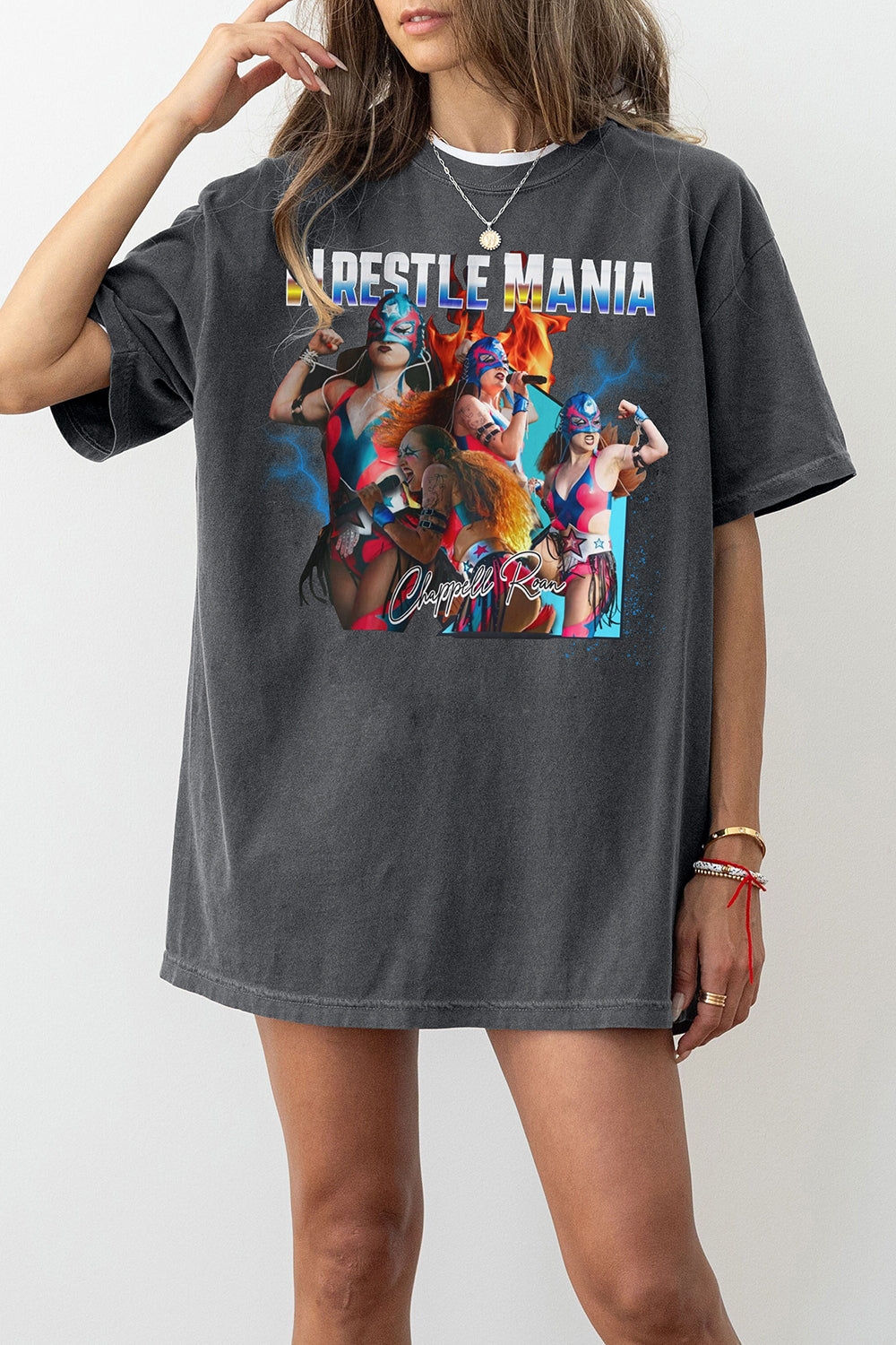 New Chappell Roan Wrestlemania Lolapalooza 2024 Tee For Women