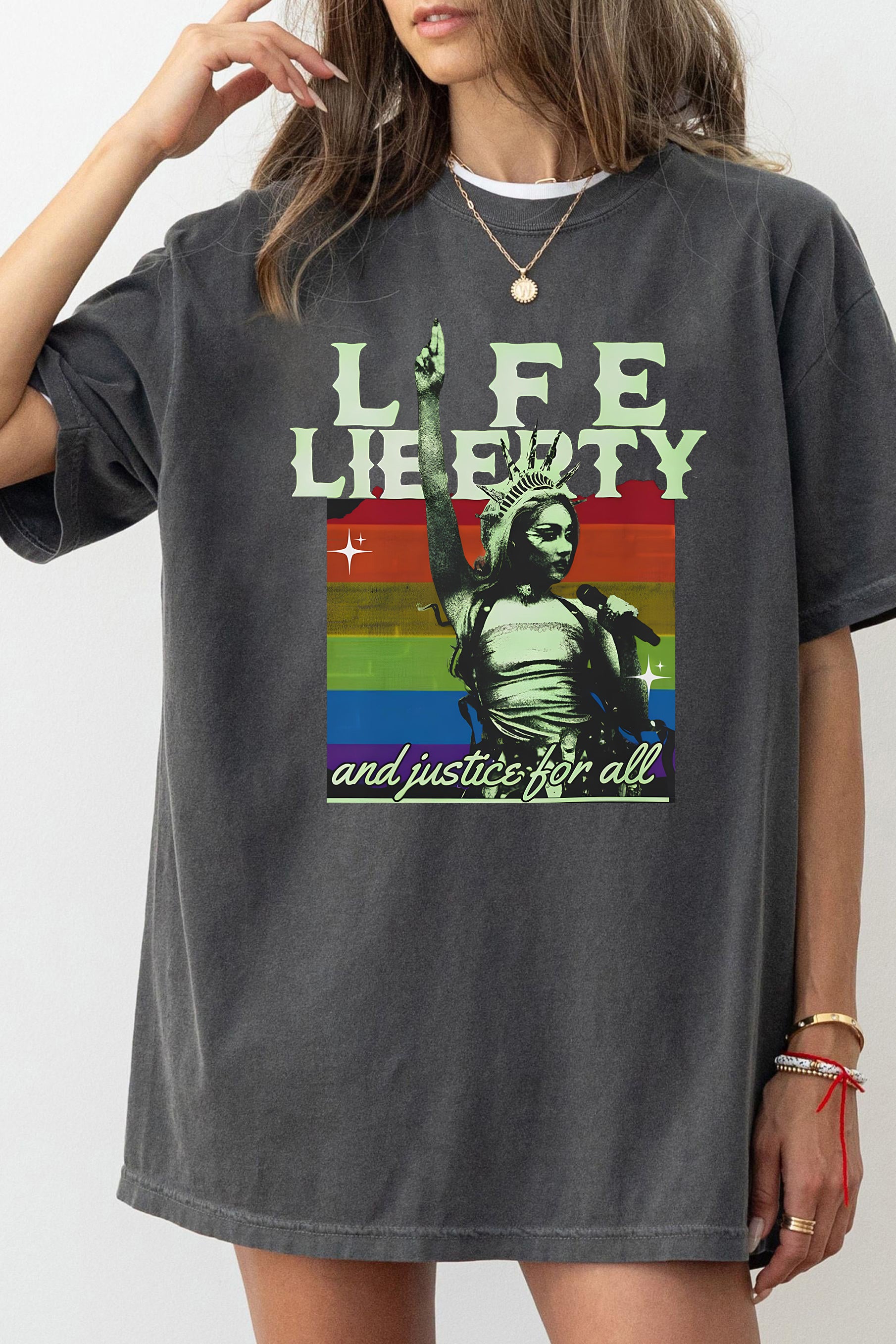 New Chappellroan Lady Liberty Tee For Women