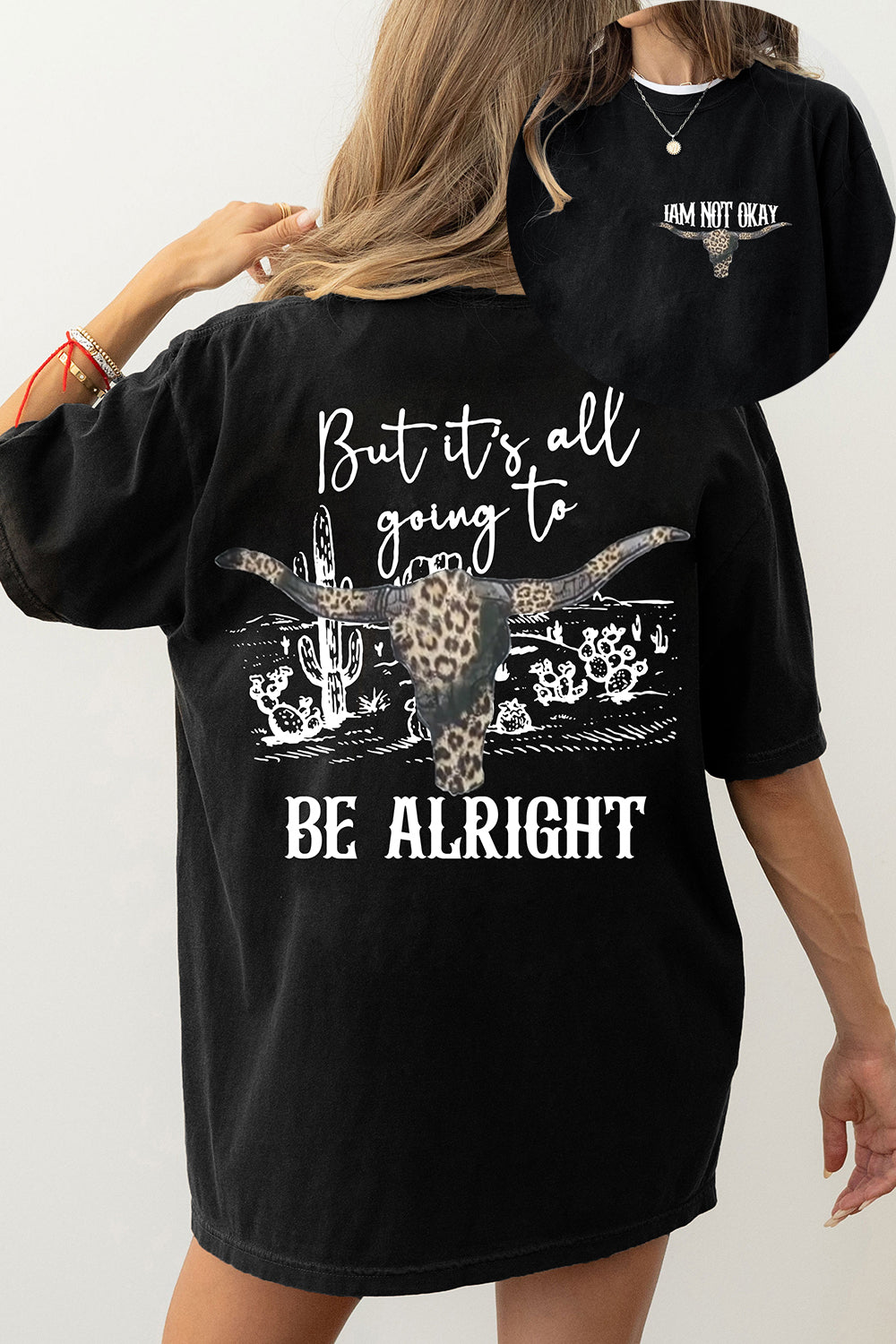 New But It Is All Going To Be Alright Cowboy Western Tee For Women