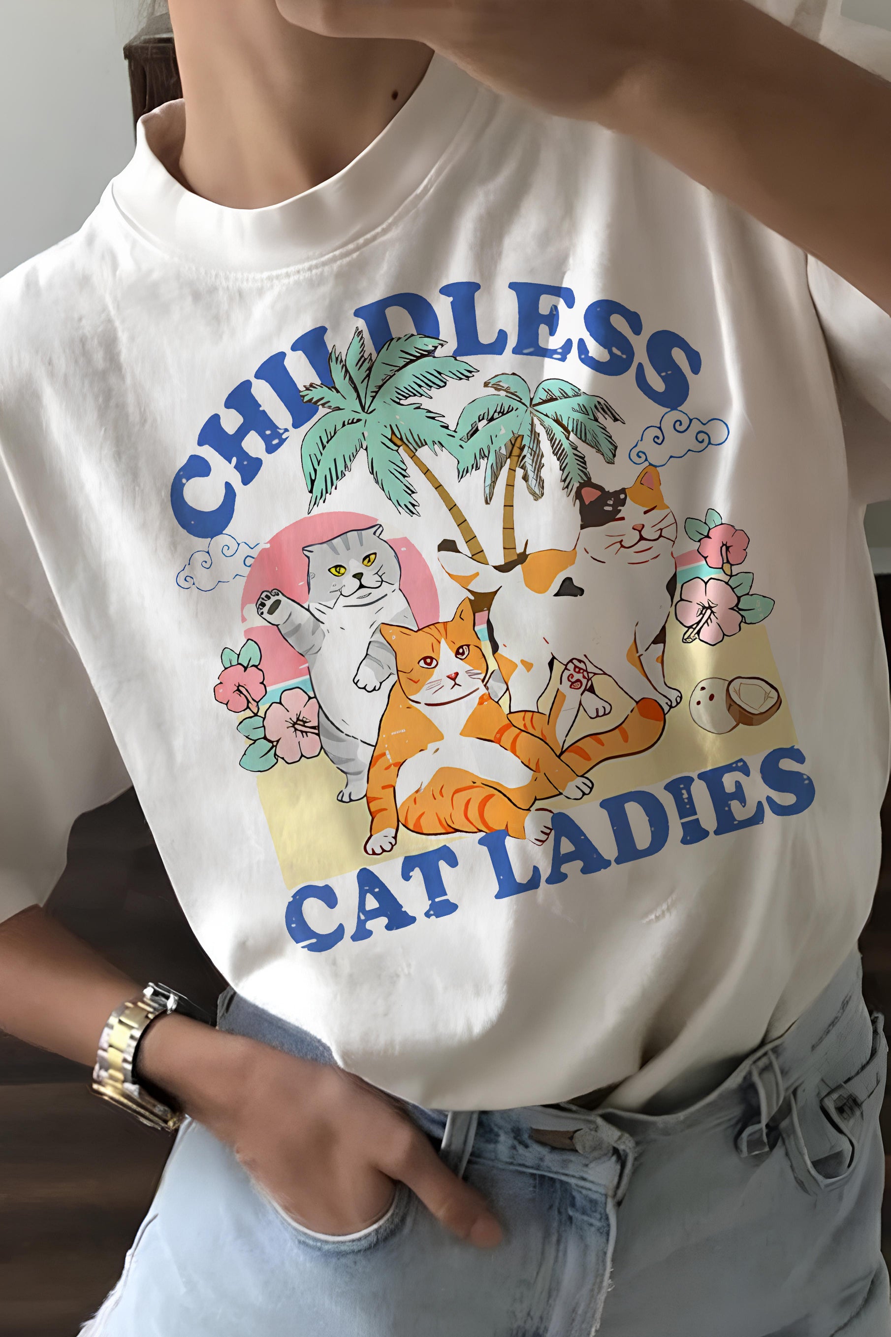 New Cat Ladies Tee For Women