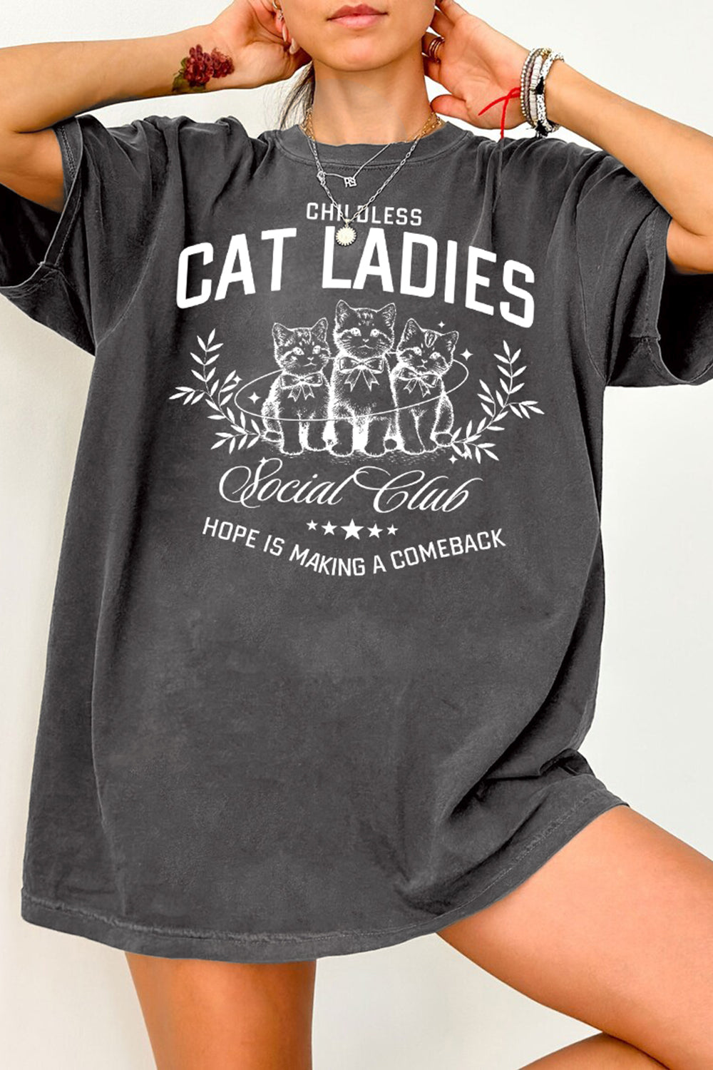 New Cat Lady Feminist Tee For Women
