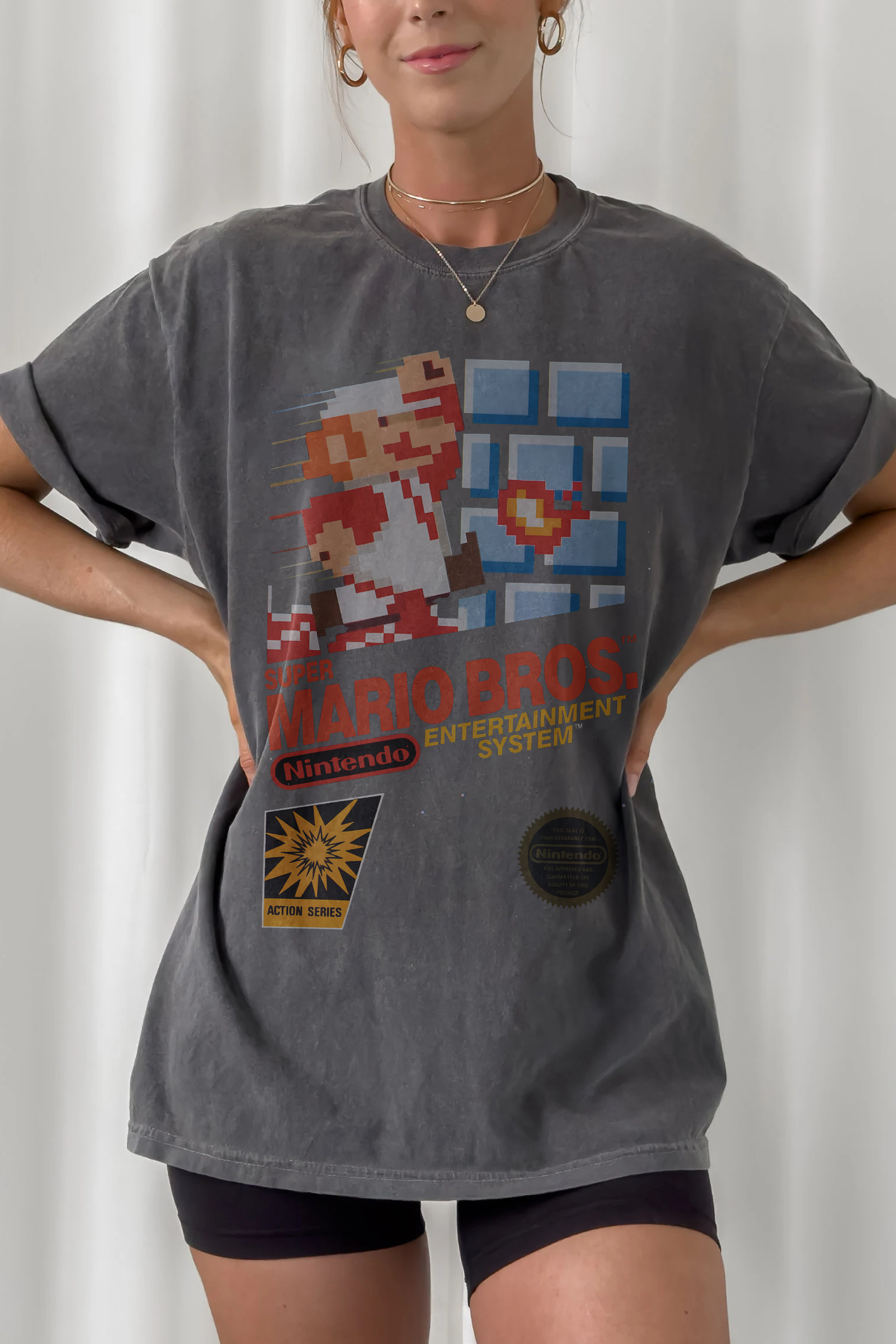 New Cartridge Art Super Mario Bros. TEE FOR WOMEN