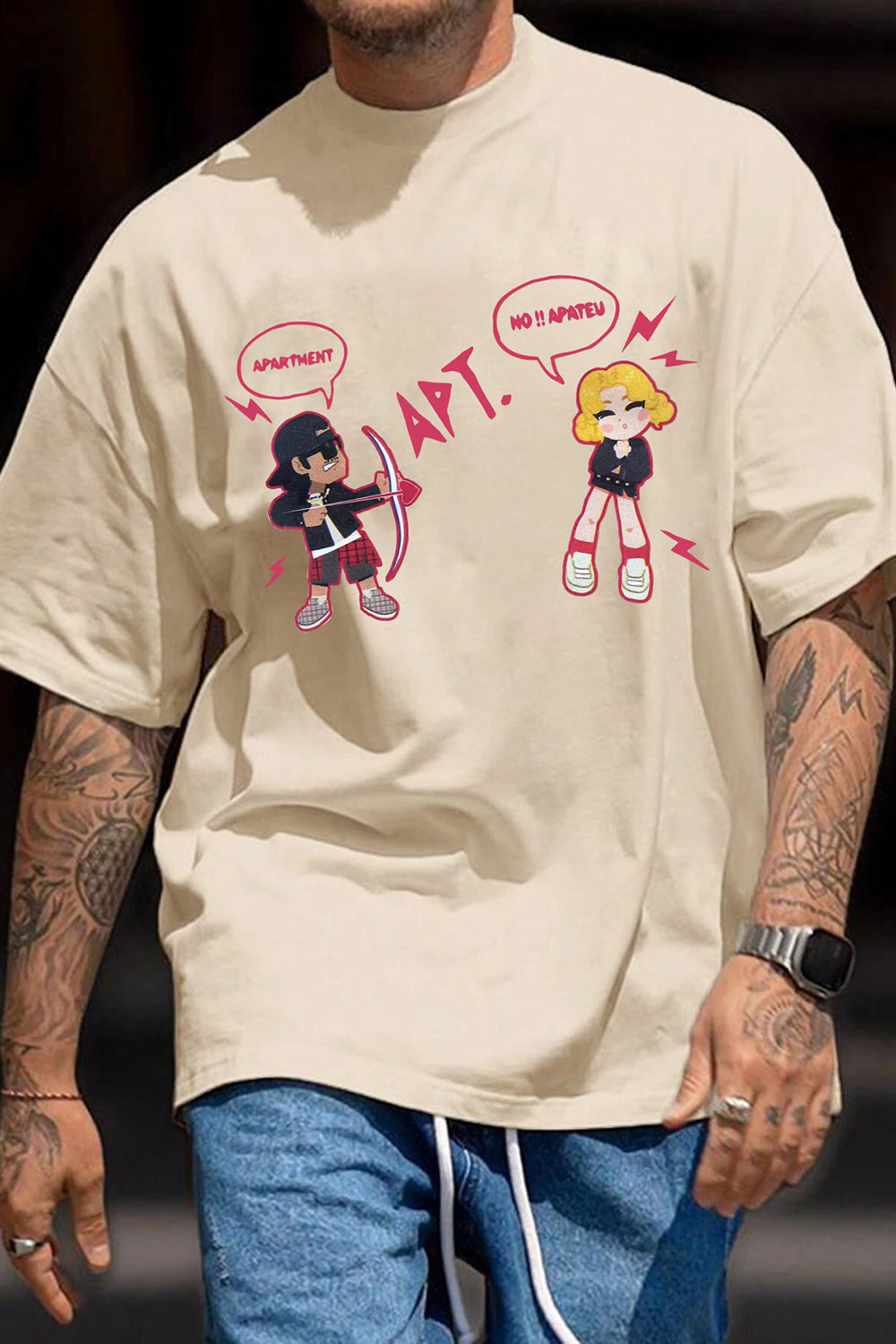 New Bruno Rose APT Funny Tee For Women