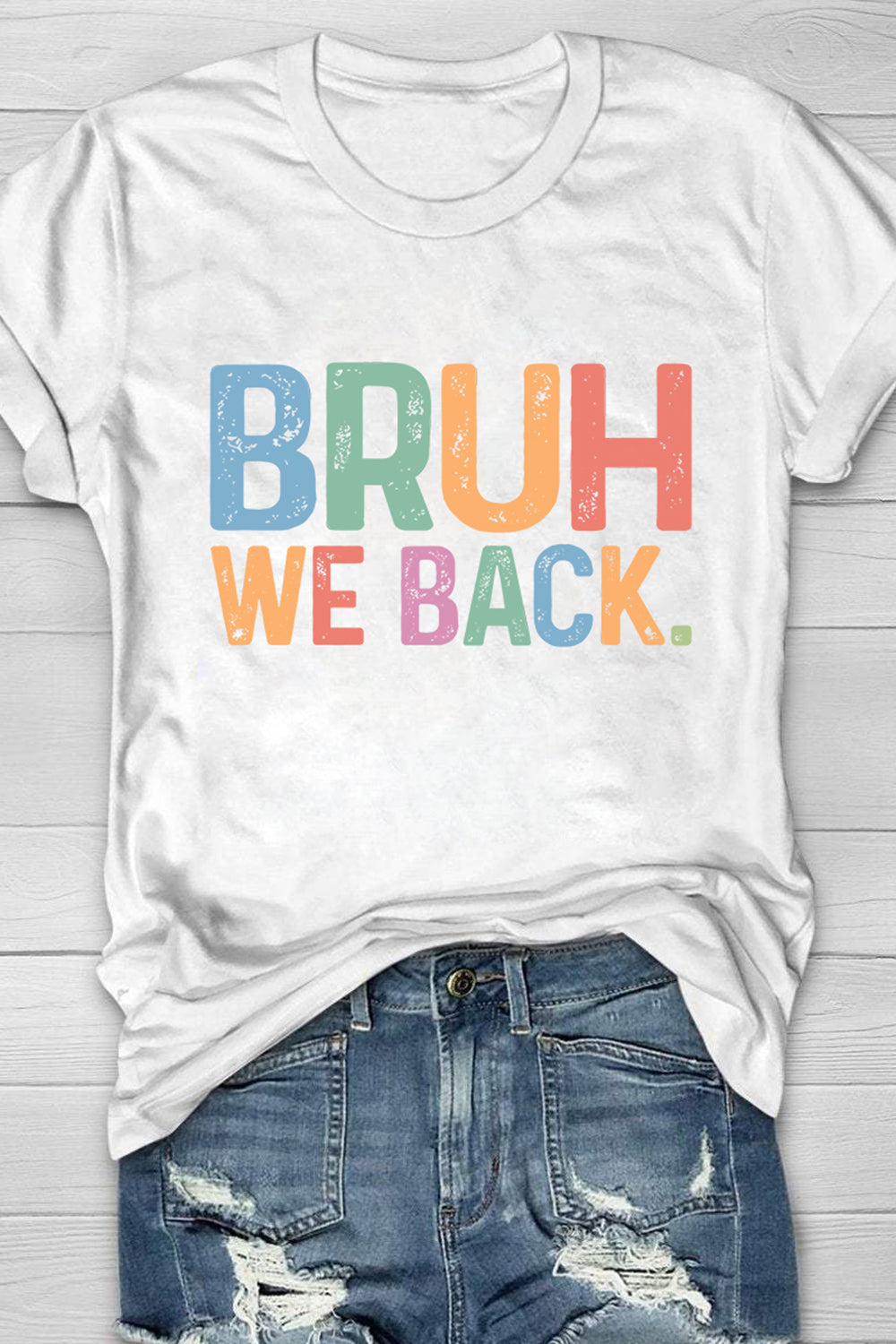 New Bruh We Back Funny Back To School Tee For Women