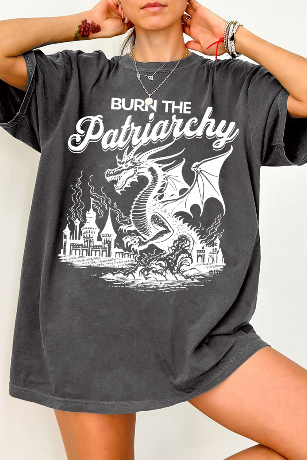 New Burn The Patriarchy Feminist Tee For Women