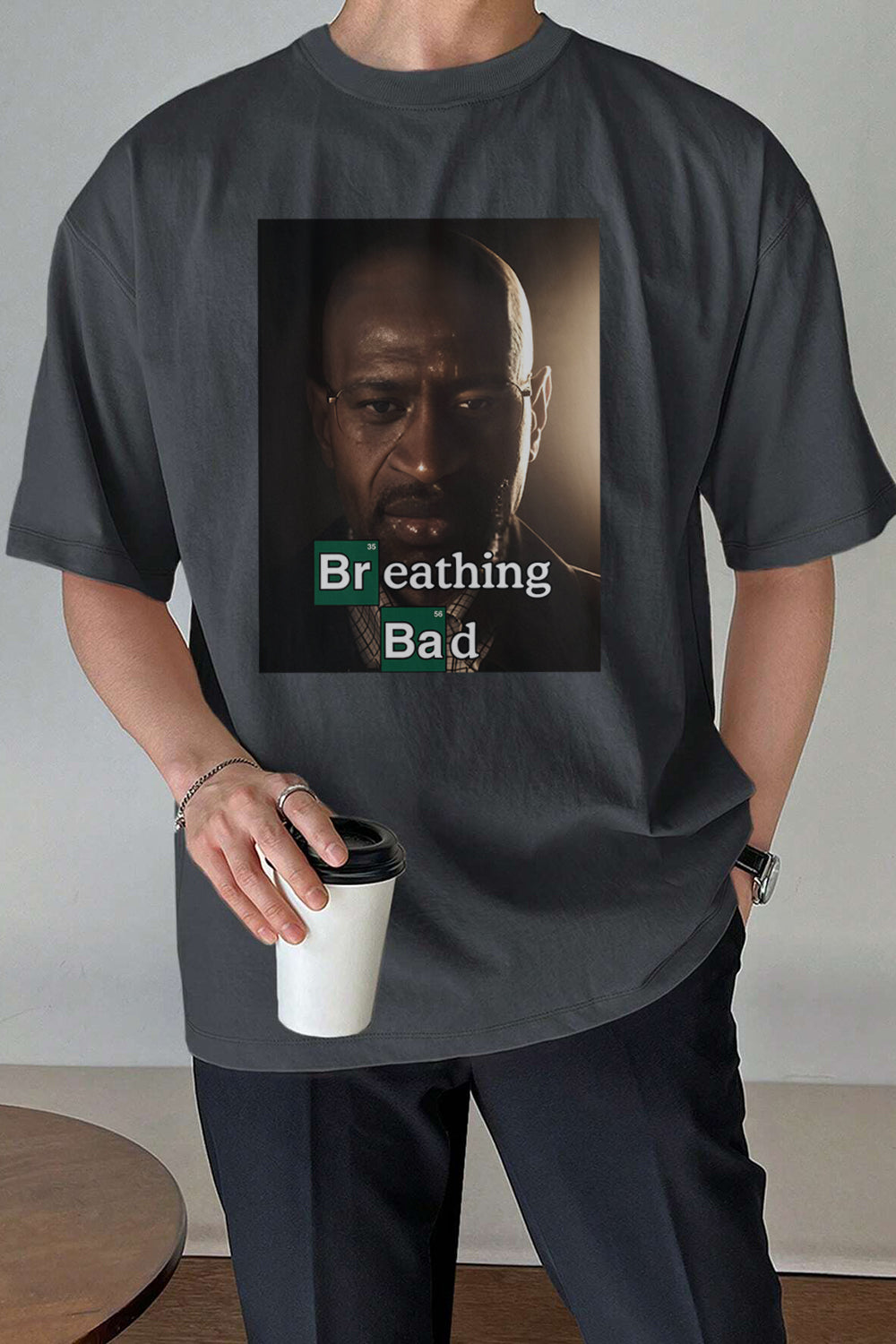 New Breathing bad Tee For Men