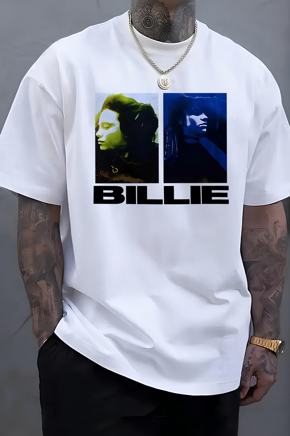 New Billie Vintage Graphic Tee For Men