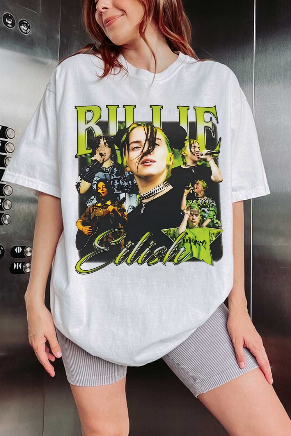 New Billie Eilish Tour Graphic Tee For Women