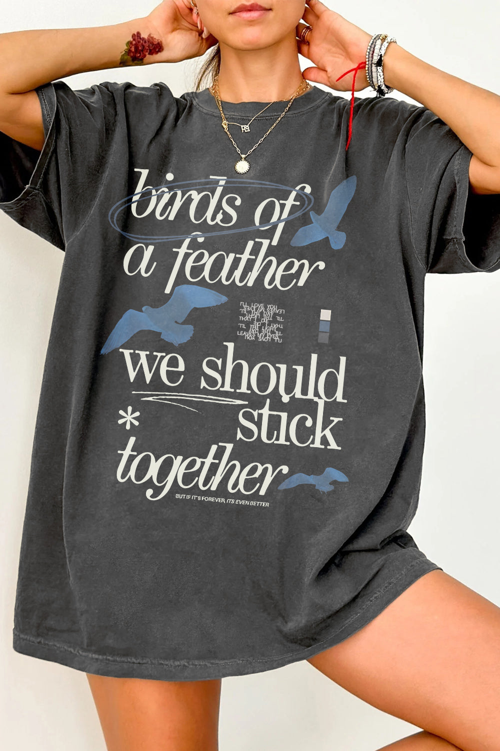New Birds Of A Feather Hit Me Hard And Soft Album Inspired Tee For Women