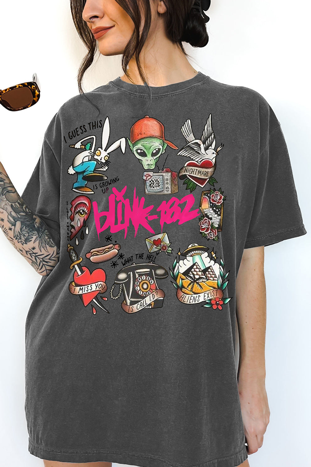 New Blink 182 World Tour 2024 Tee For Women
