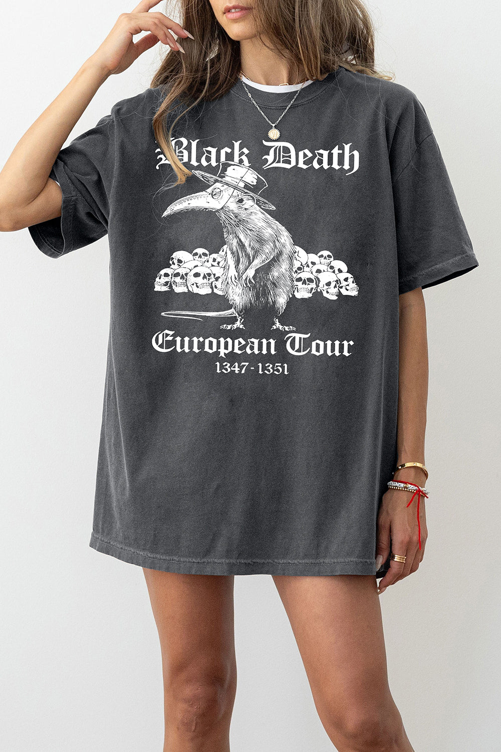 Black Death European Tour Dark Humor Tee For Women