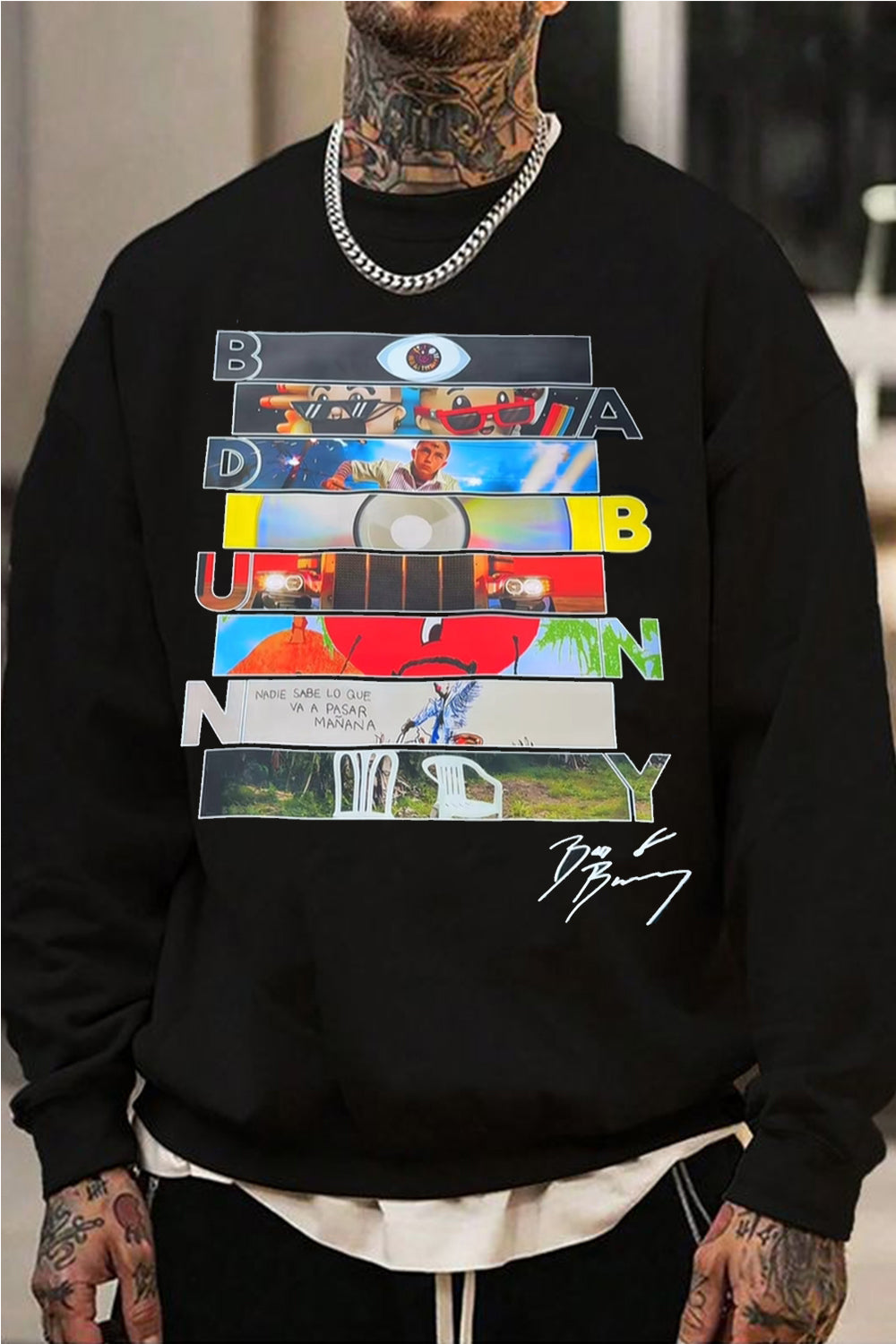 New Bad Bunny Signature Sweatshirt For Men