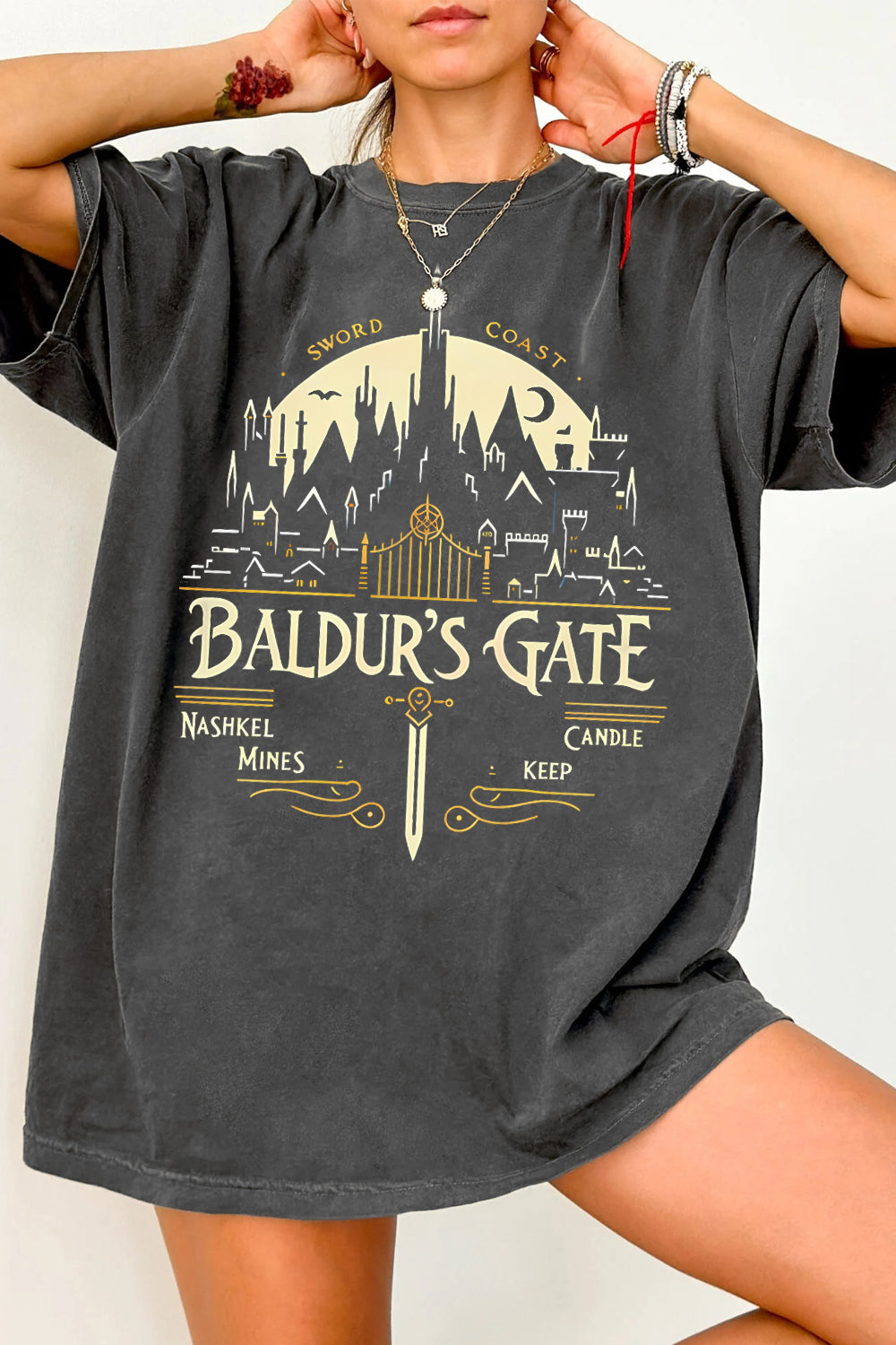 New Baldur’s Gate Minimalist Tee For Women