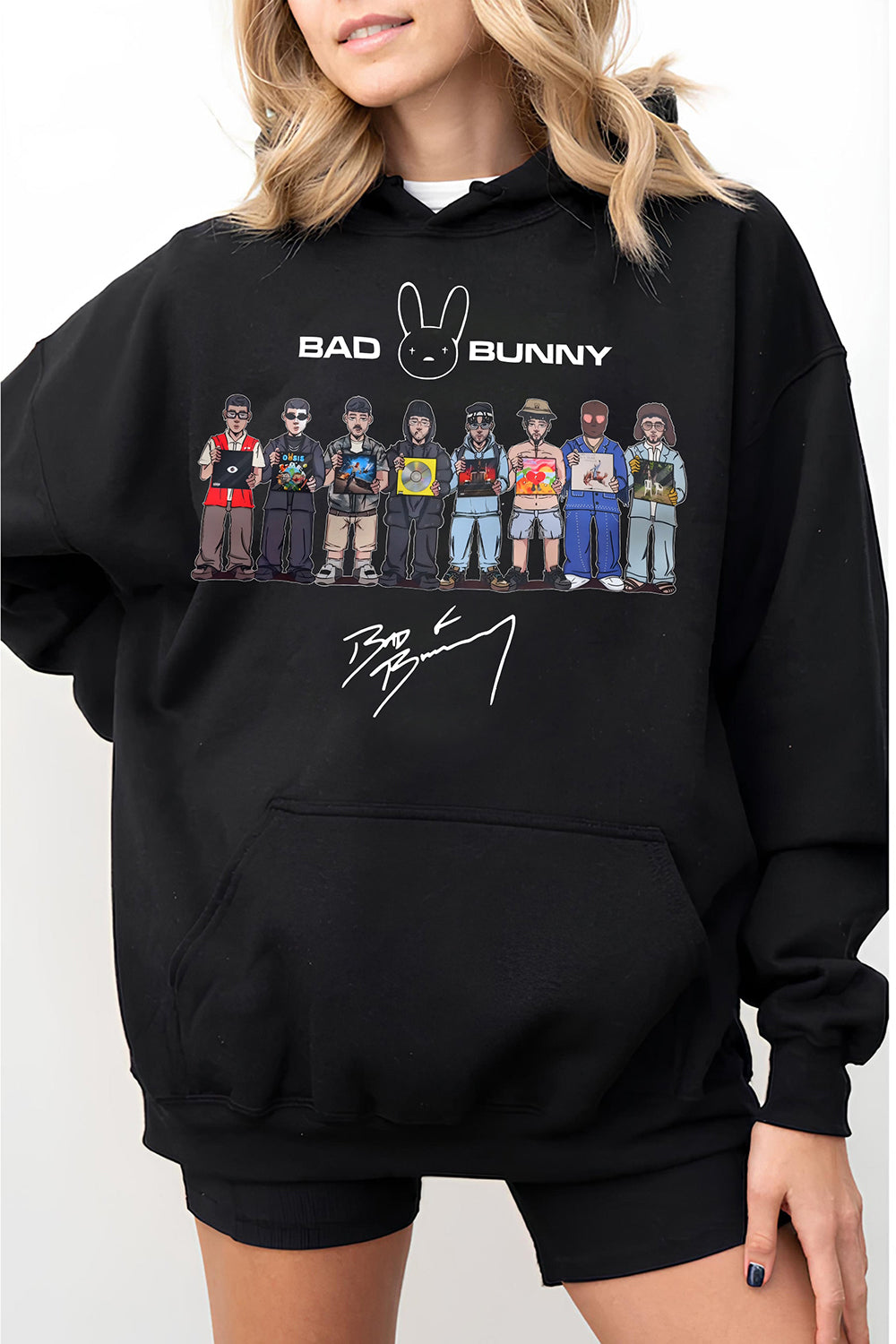 New Bad Bunny Concert DTML Album Hoodie For Women