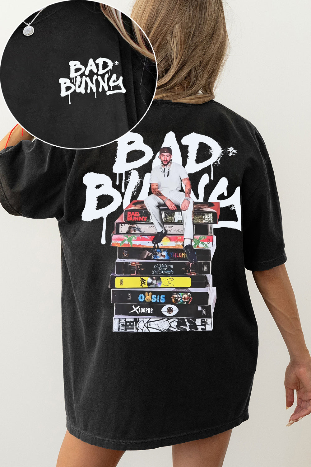New Bad Bunny Album Two Sided Tee For Women