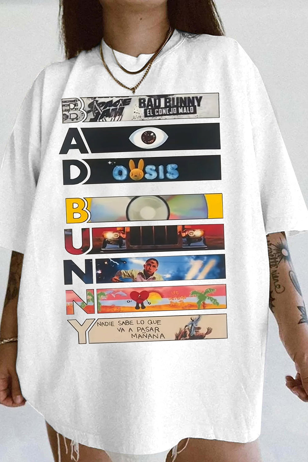 New Bad Bunny Albums Most Wanted Tour Tee For Women