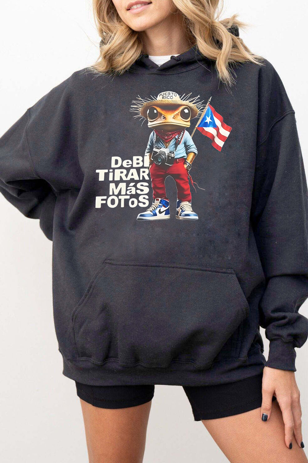 New Bad Bunny DTMF Frog Flag Hoodie For Women