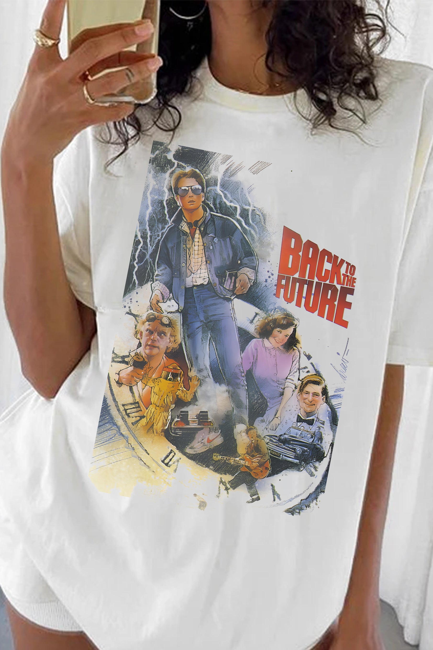 New Back to the Future Vintage Movie Tee For Women