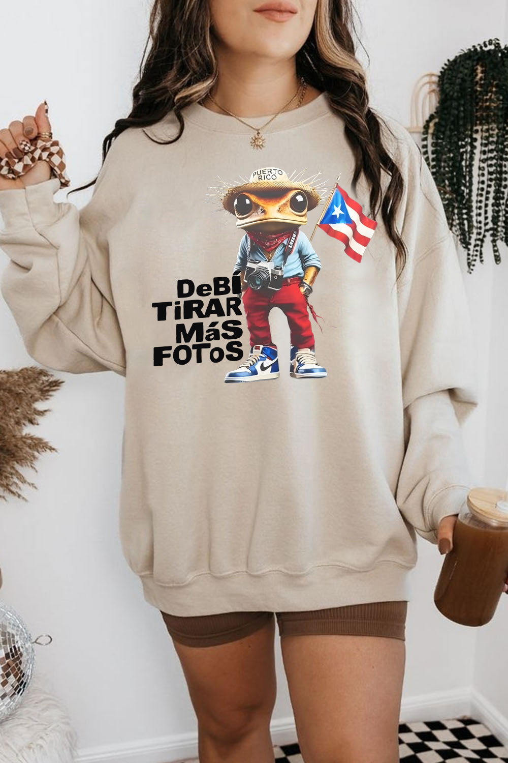 New Bad Bunny DTMF Frog Flag Sweatshirt For Women