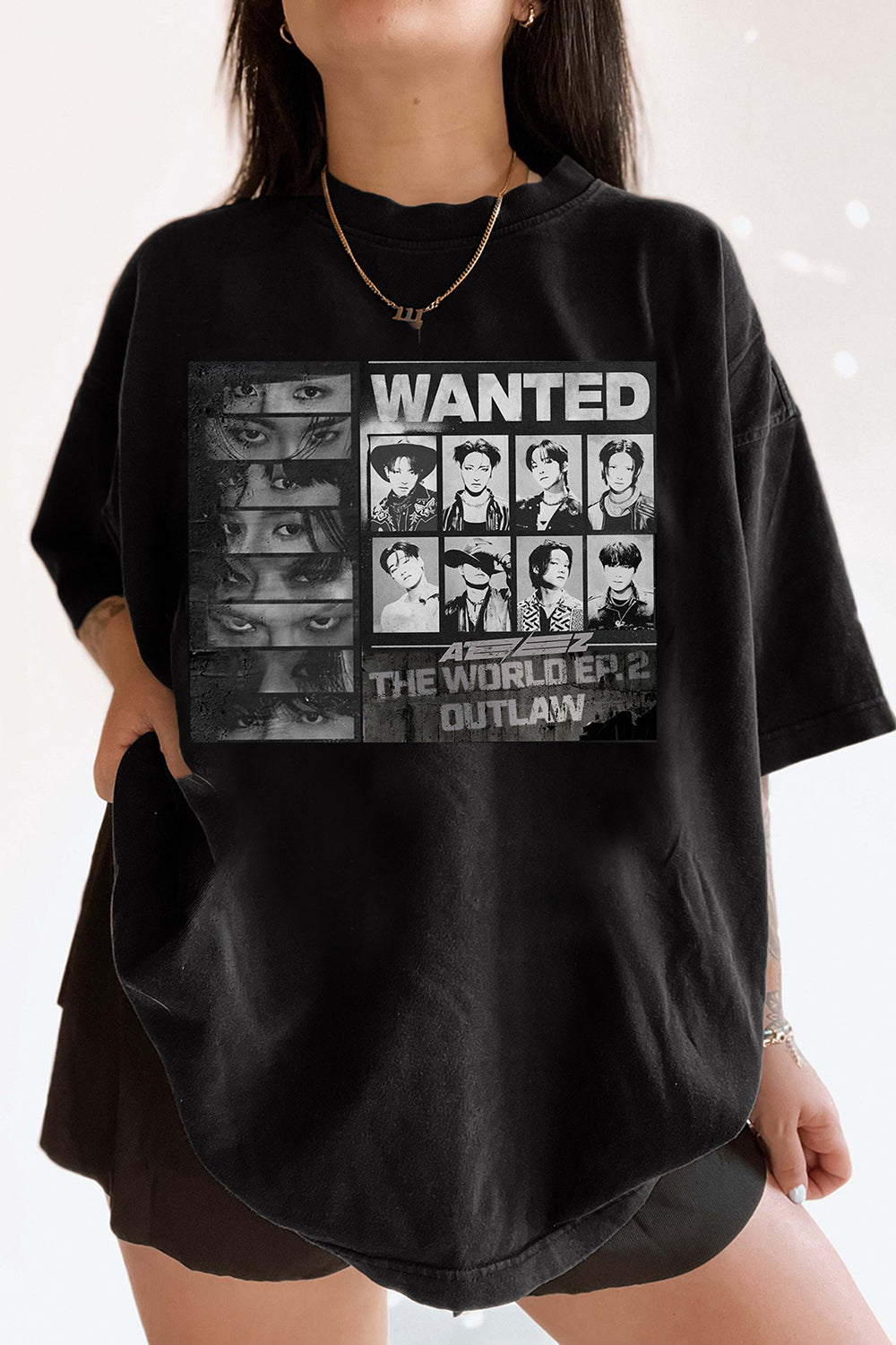 New Ateez The World Ep2: Outlaw Tour Tee For Women