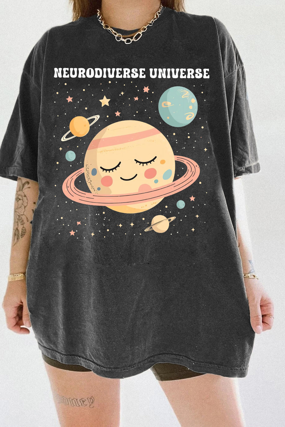 New Autism Awareness Neurodiverse Universe Tee For Women