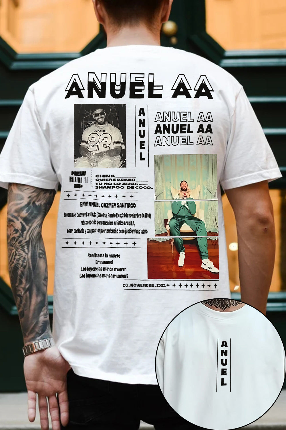 New Anuel AA Merch Tee For Men