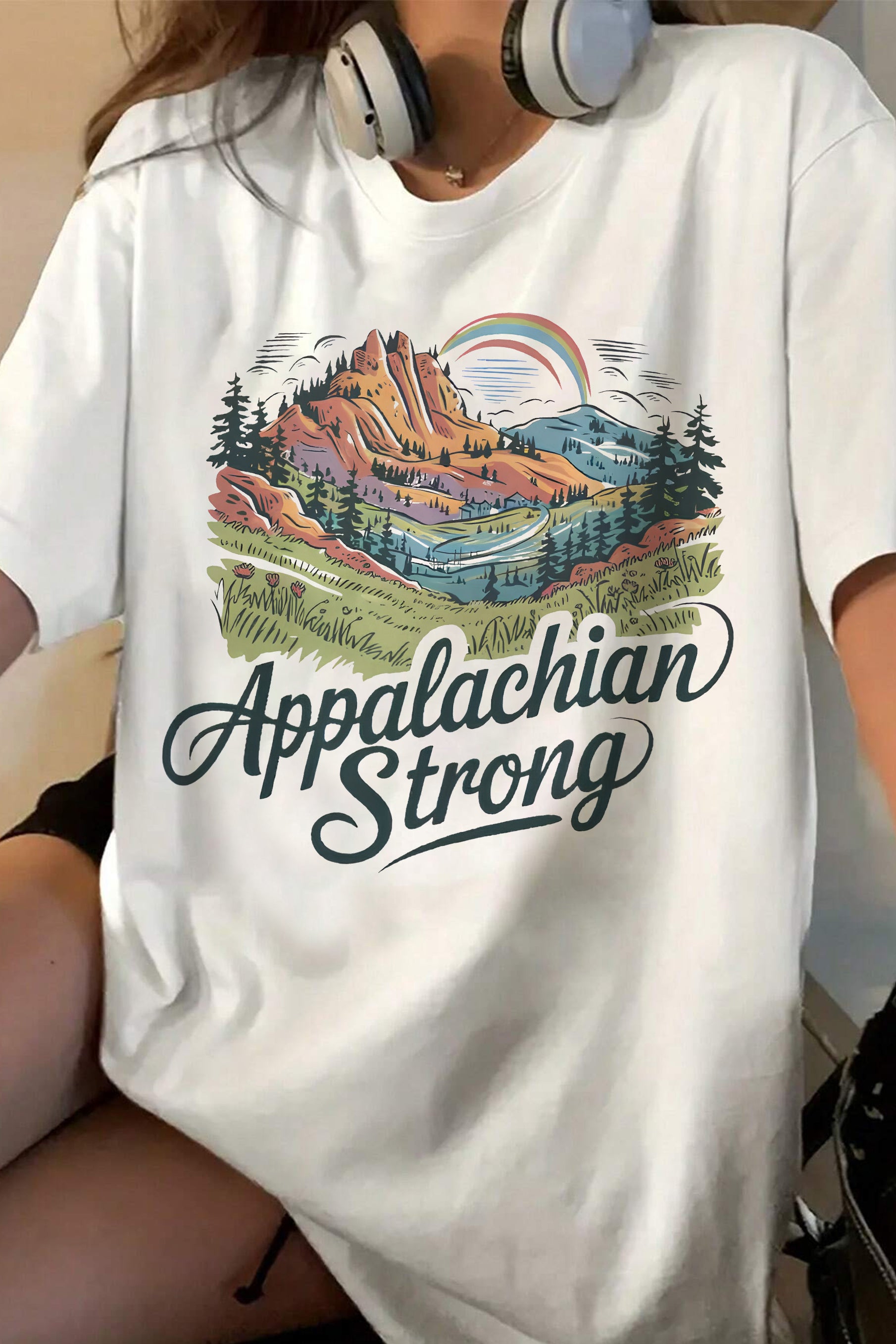 New Appalachian Strong Western Graphic  Tee For Women