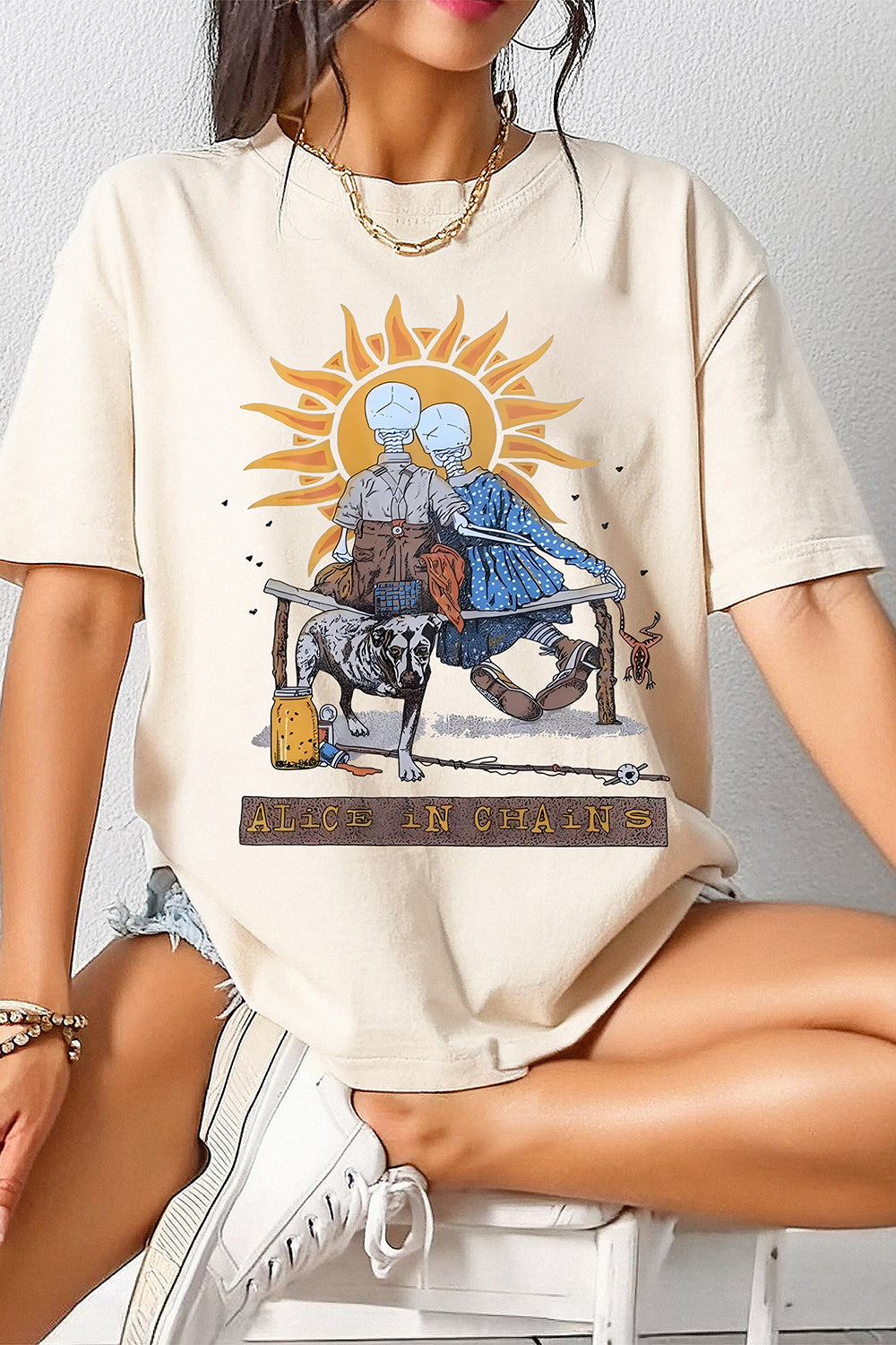 New Alice In Chains Layne Staley Three Legged Dog Tee For Women