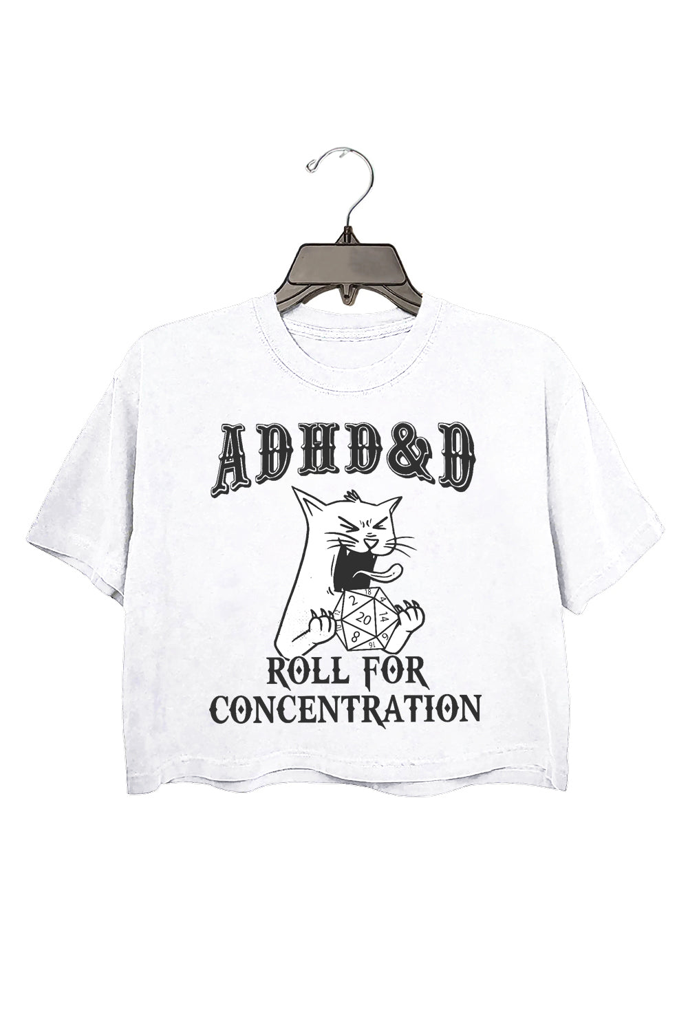 New ADHD DnD Cat Tee For Women irt