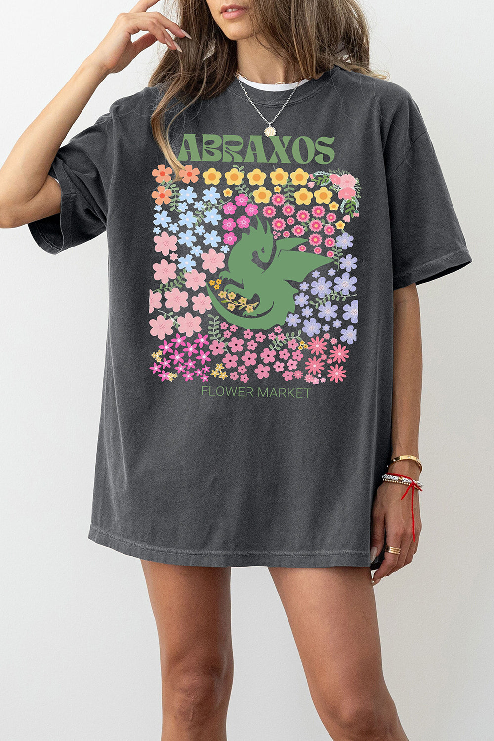 New Abraxos Flower Market Sarah J Maas Tee For Women