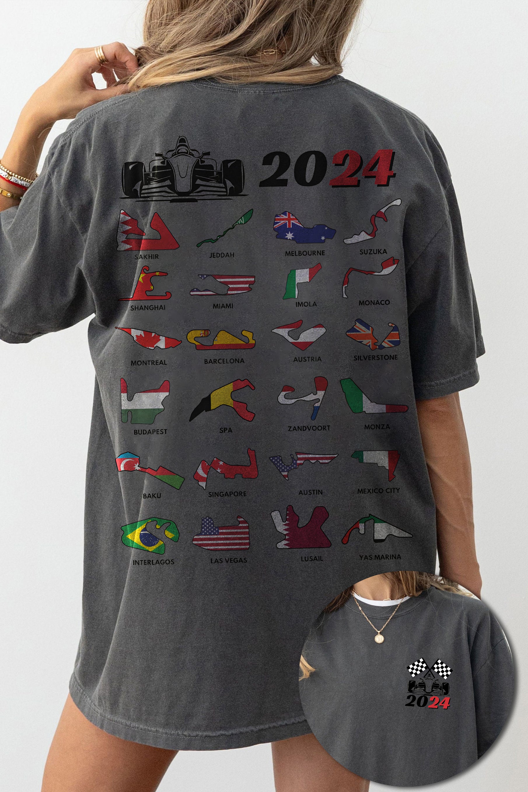 2024 Formula One Season F1 Car Tee For Women