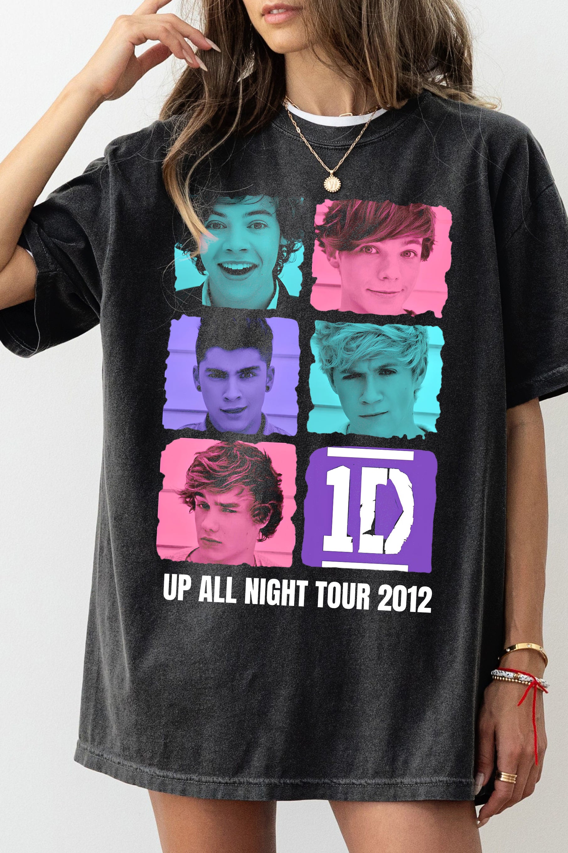 1D UP ALL NIGHT TOUR 2012 Tee For Women