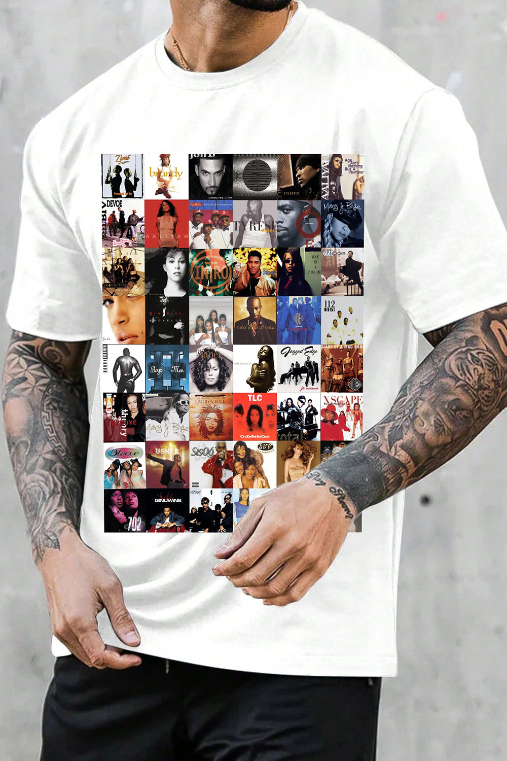 90s Ablum Graphic Tee For Men