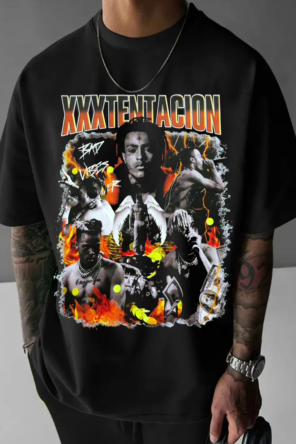 New xxxtentacion fans men’s short-sleeved T-shirt