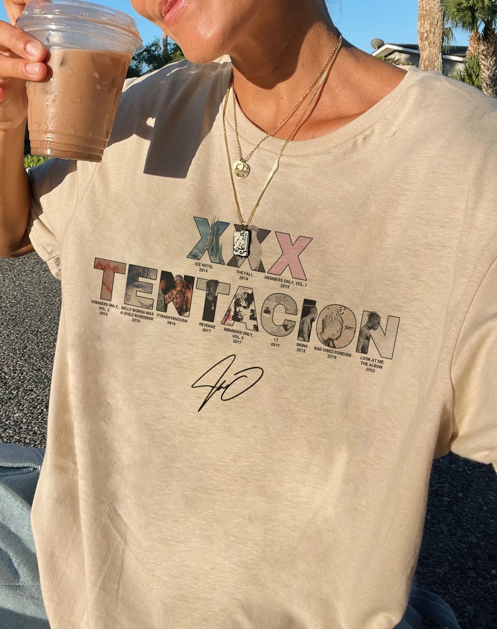 New XXXTentacion Inspired Vintage Rap Shirt a6 Tee For Women