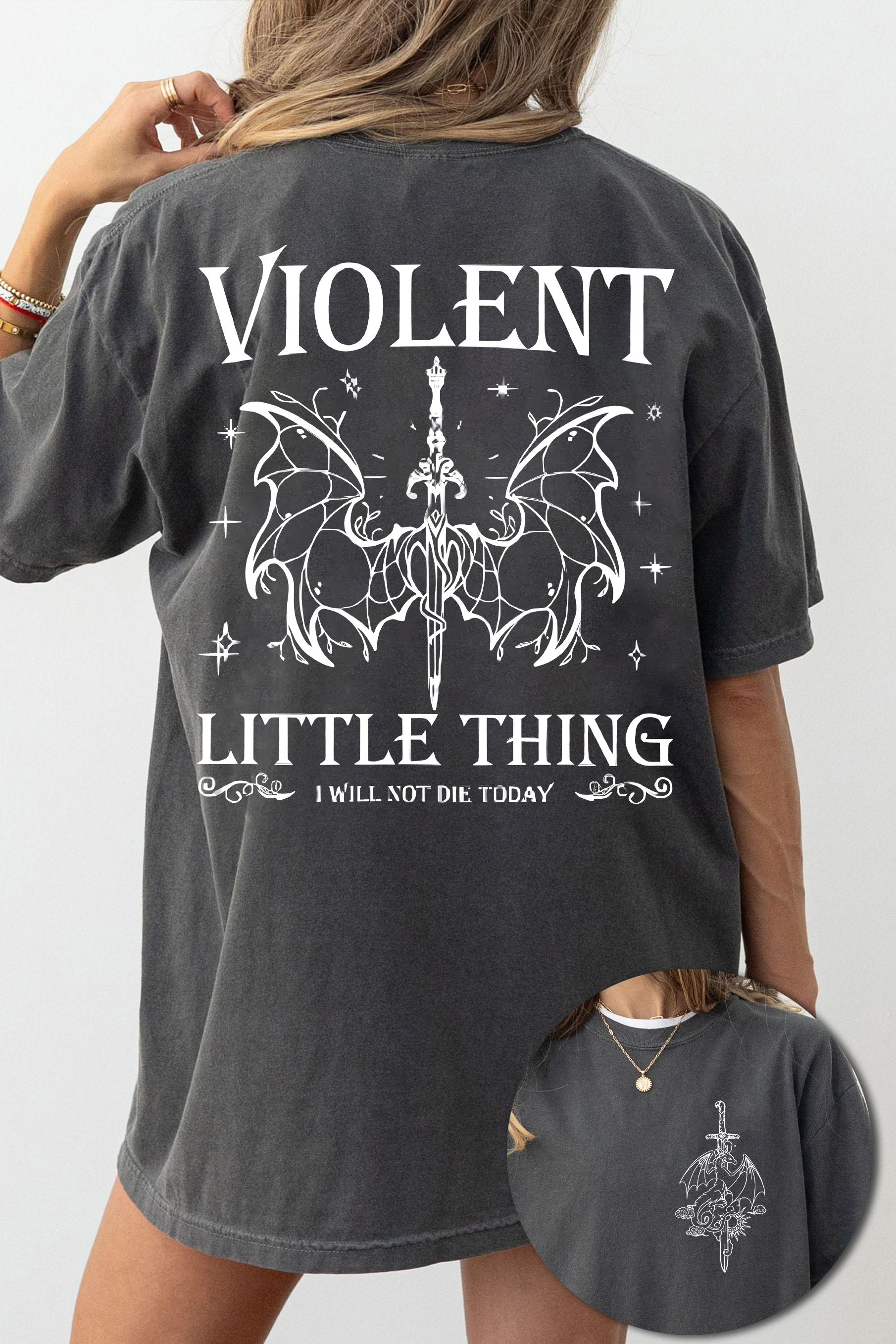 New Violent Little Thing Book Lover Tee For Women