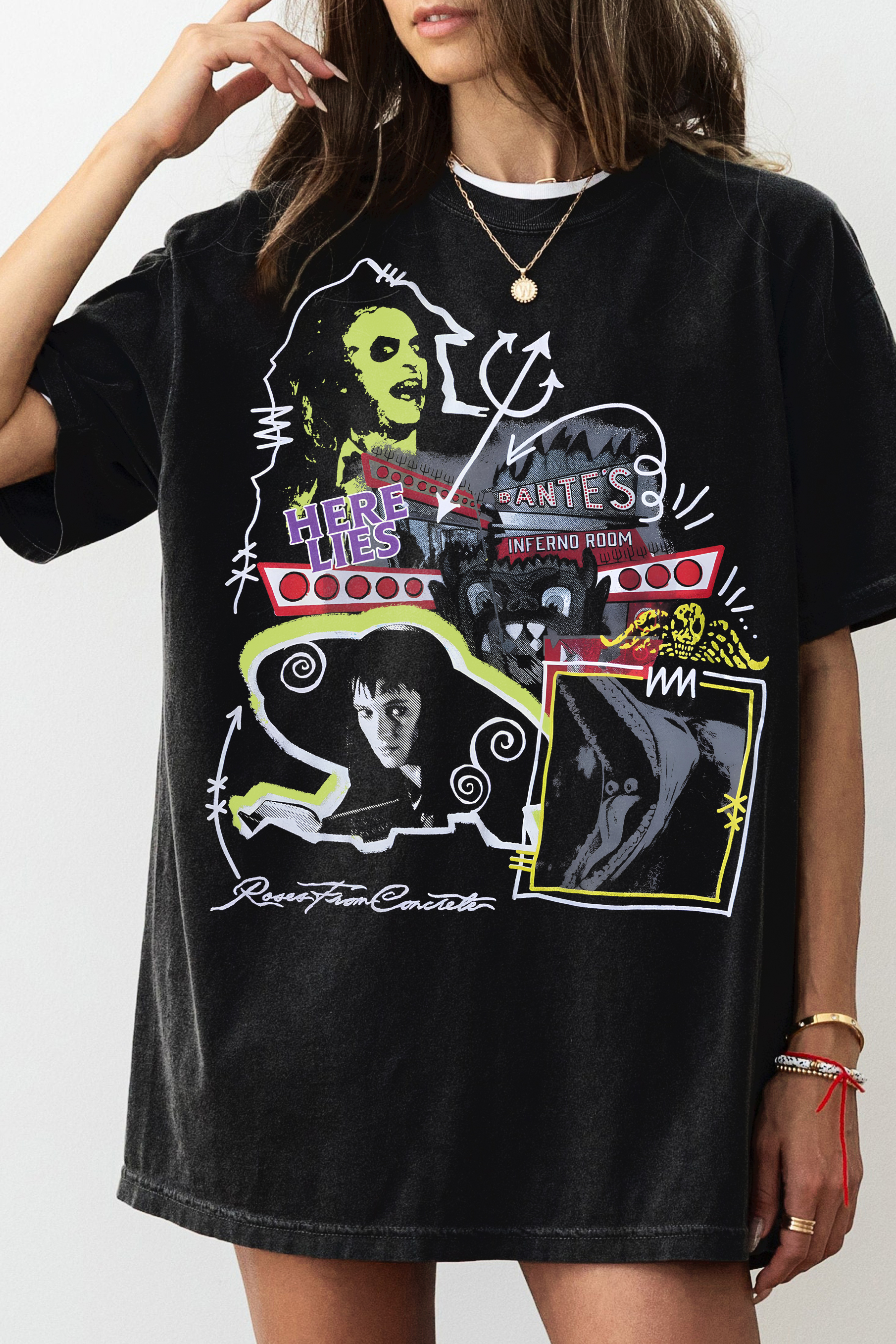 Vintage BeetleJu!ce Movie Tee For Women