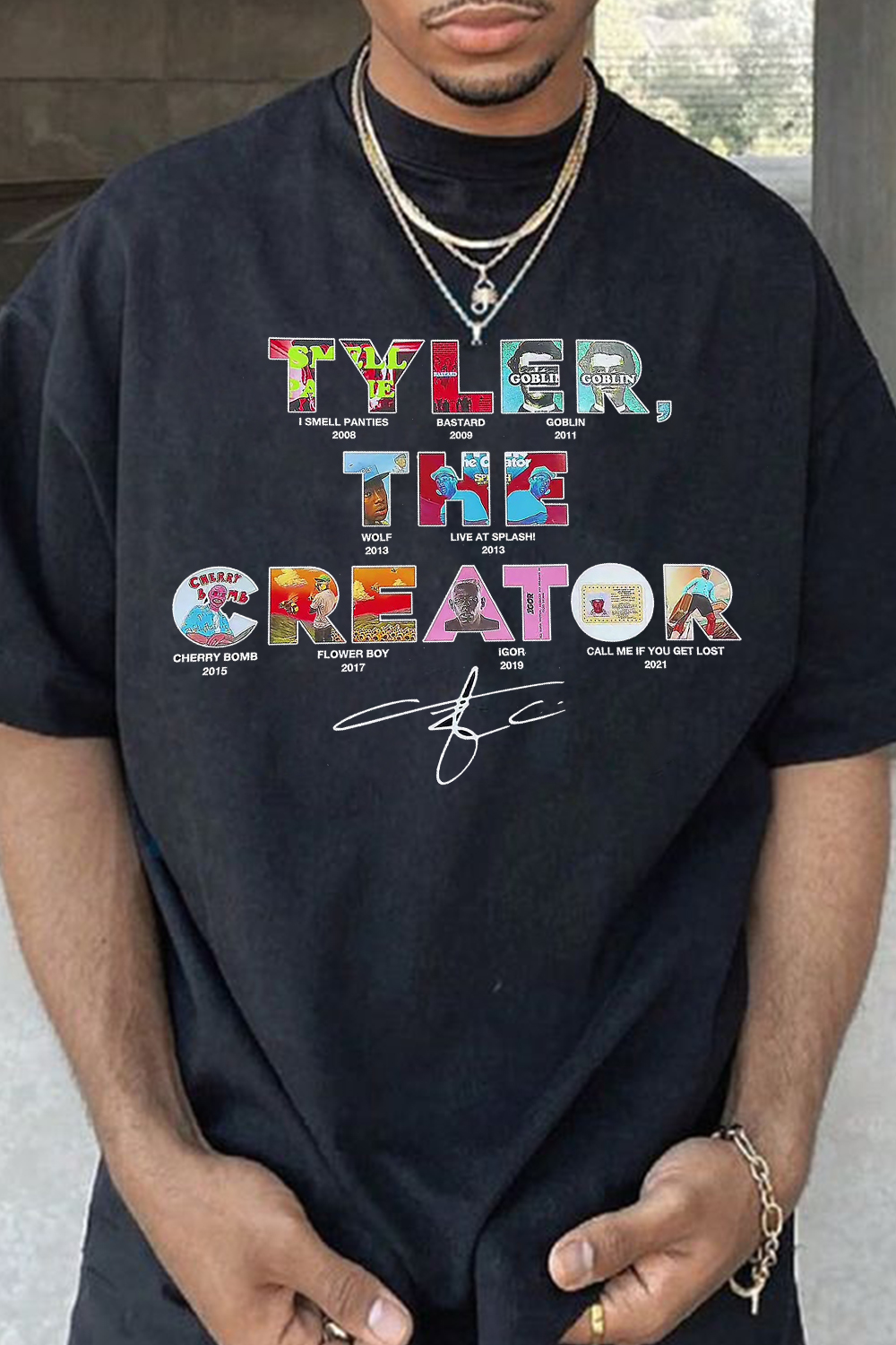 New tylerthecreator crew neck Men tee