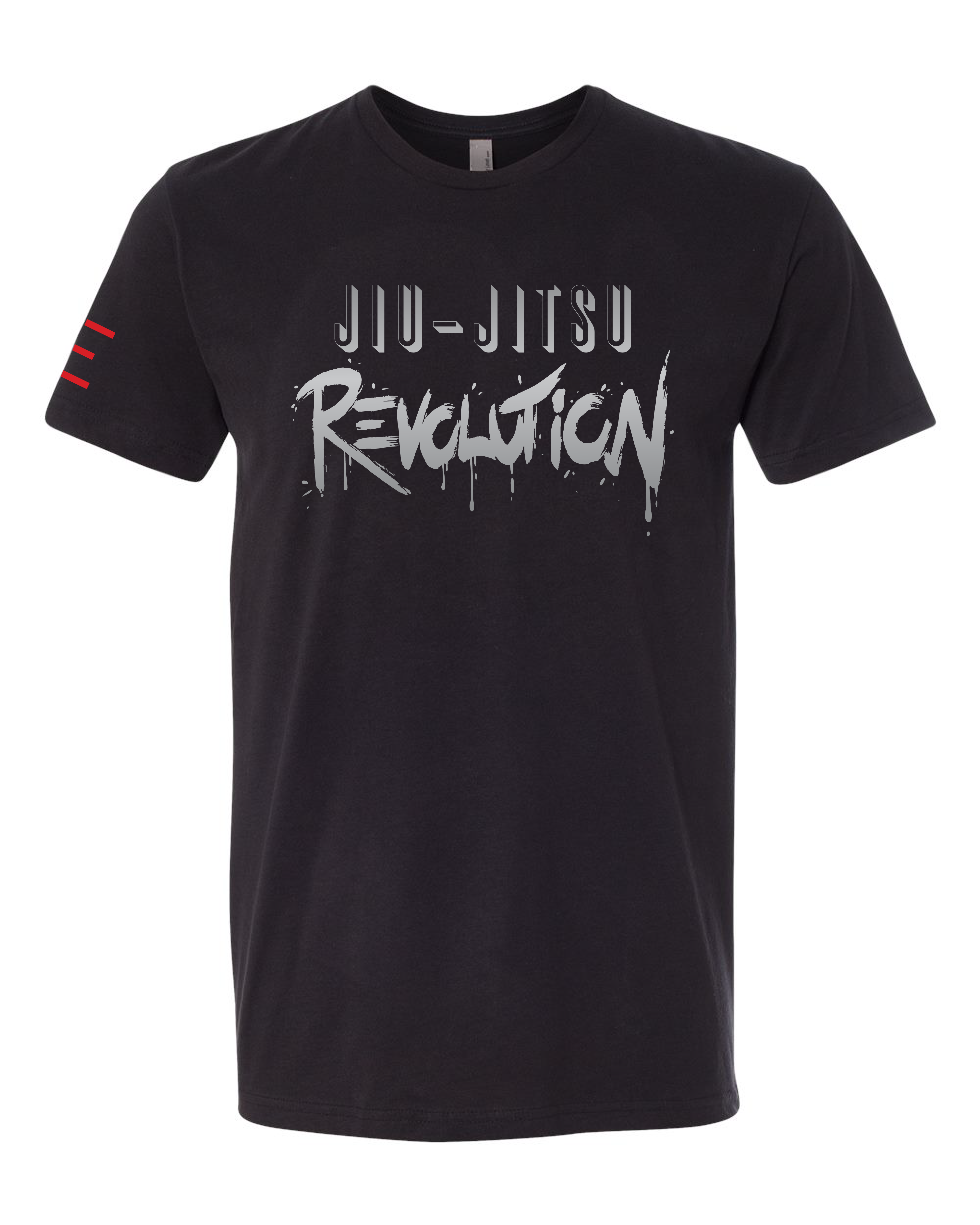 Jiu-Jitsu Revolution T-Shirt Matte Silver Print