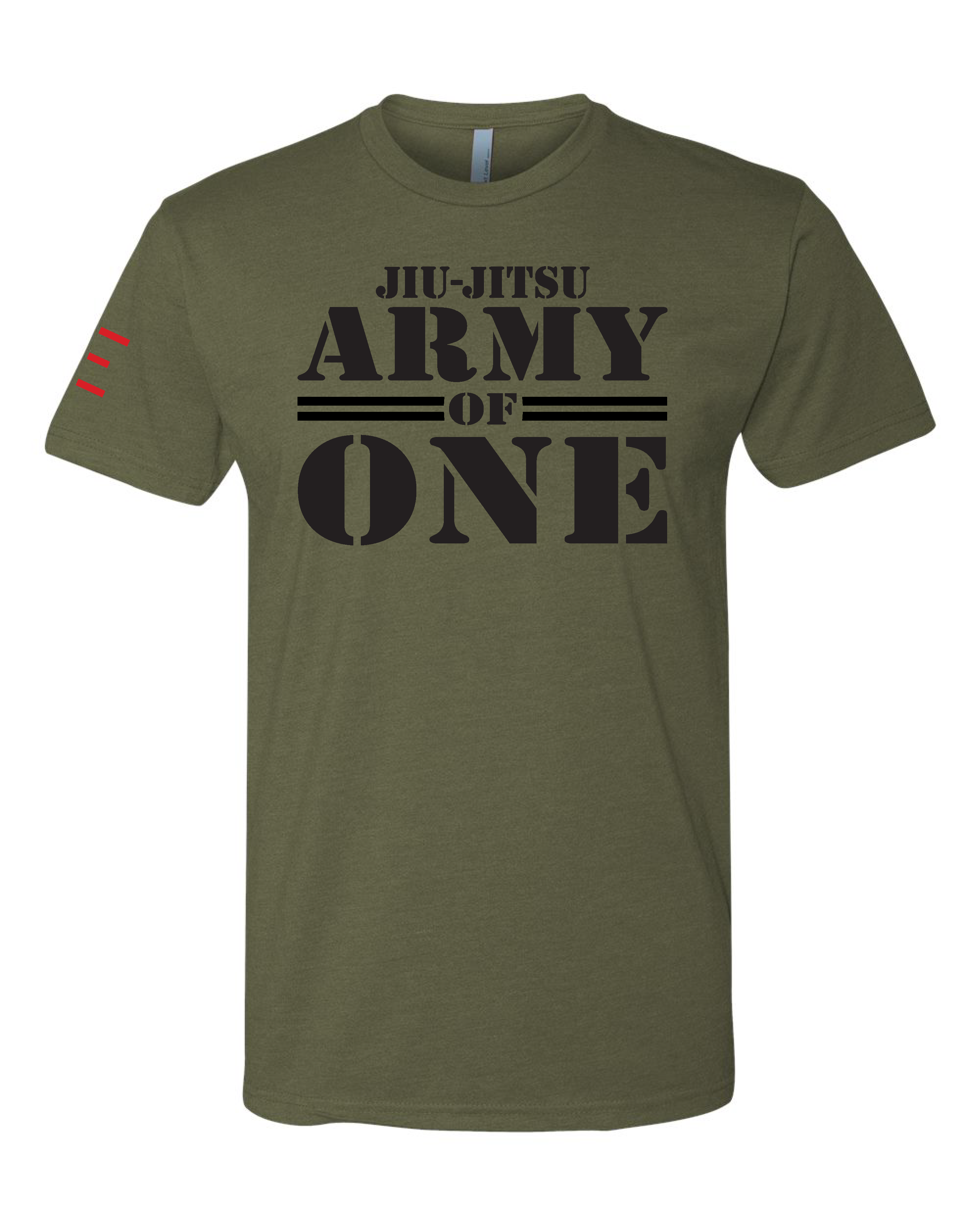 Jiu-Jitsu Army of One - Tough Mind, Spirit, and Will. Your Journey is only Yours Basic T-shirt 