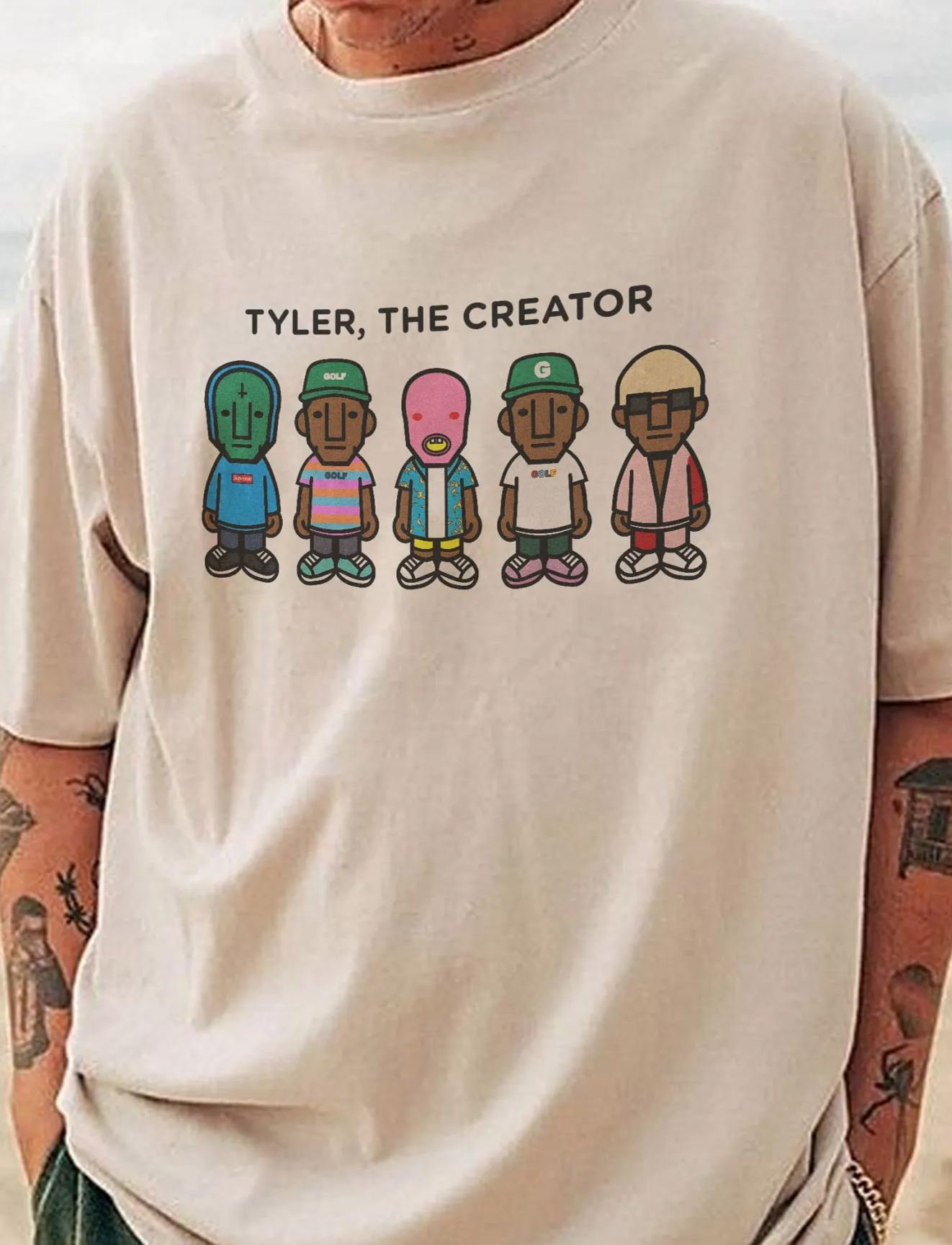 New T-Shirt Tyler Albums Merch, Shirt Tyler Albums Version 10  Men’S