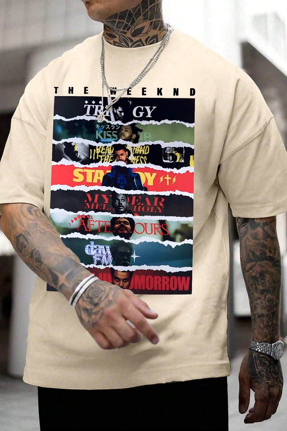 T-Shirt The Weeknd Merch, Shirt The Weeknd Hurry Up Tomorrow Concert For Men