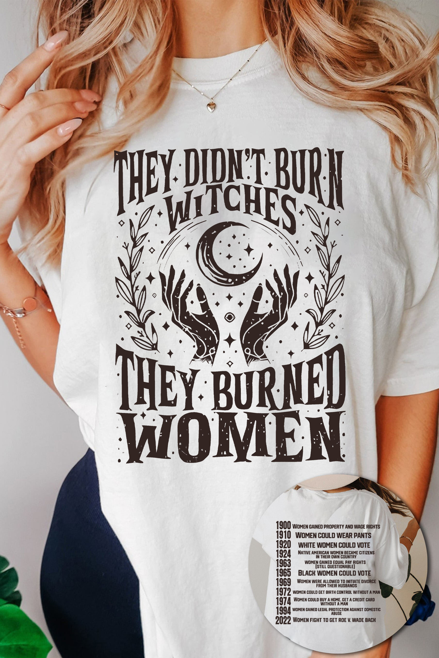 New T-Shirt They Didn’T Merch, Shirt They Didn’T Burn Witches They Burned Women For Women