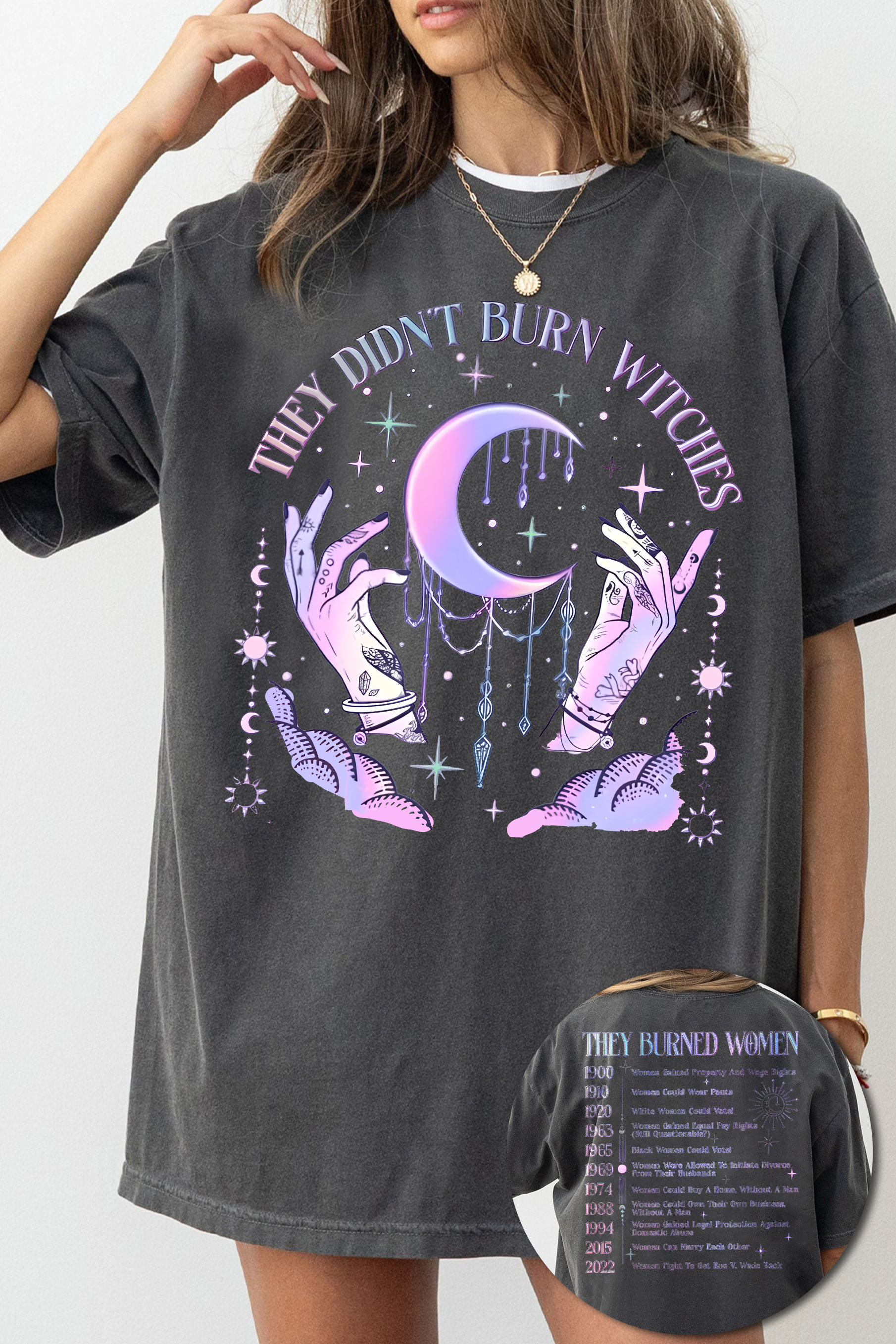 T-Shirt They Didn'T Merch, Shirt They Didn'T Burn Witches They Burned Women For Women